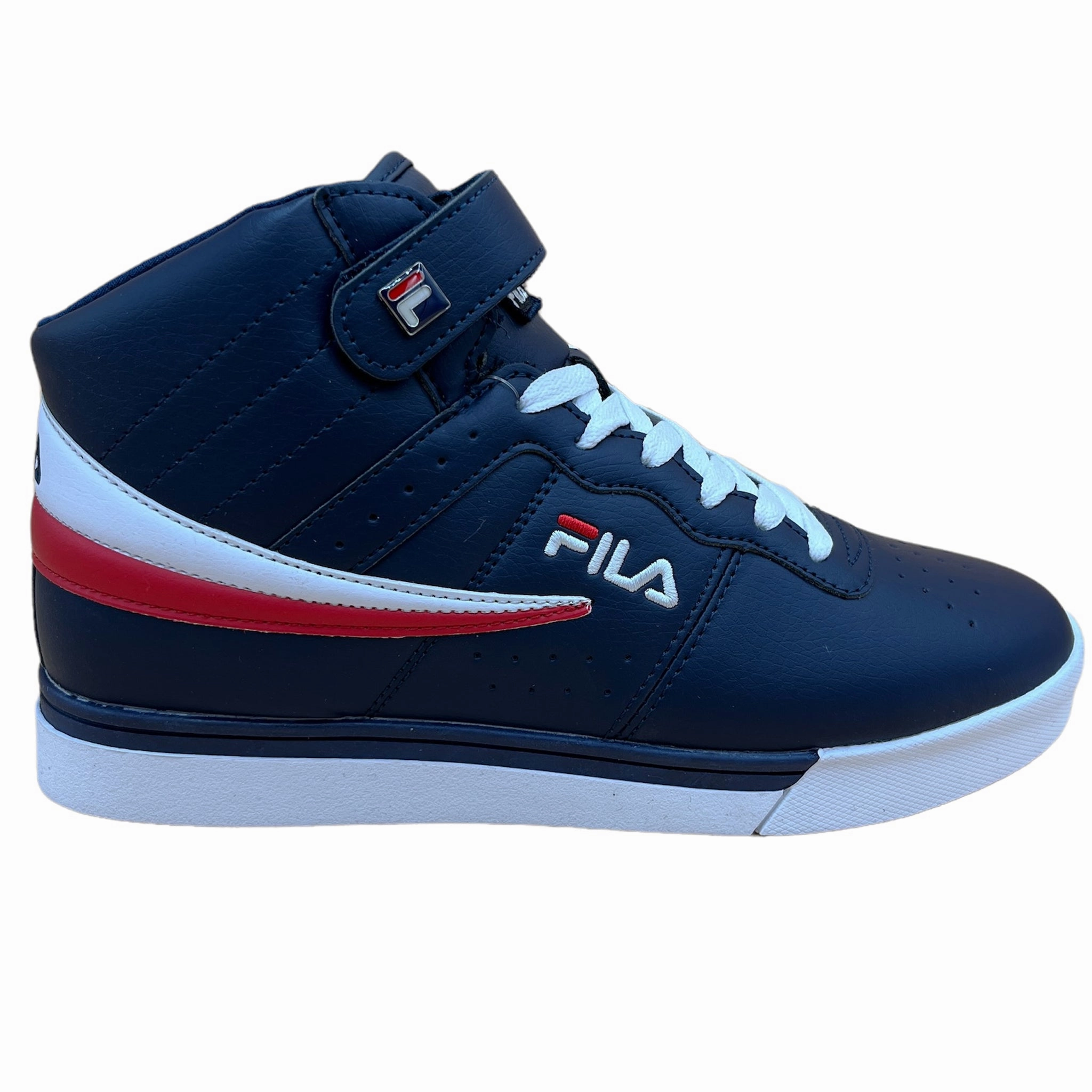 Dynamic Style Fila Men's Vulc 13 Mid Navy White Red Casual Shoes 1SC60526-422