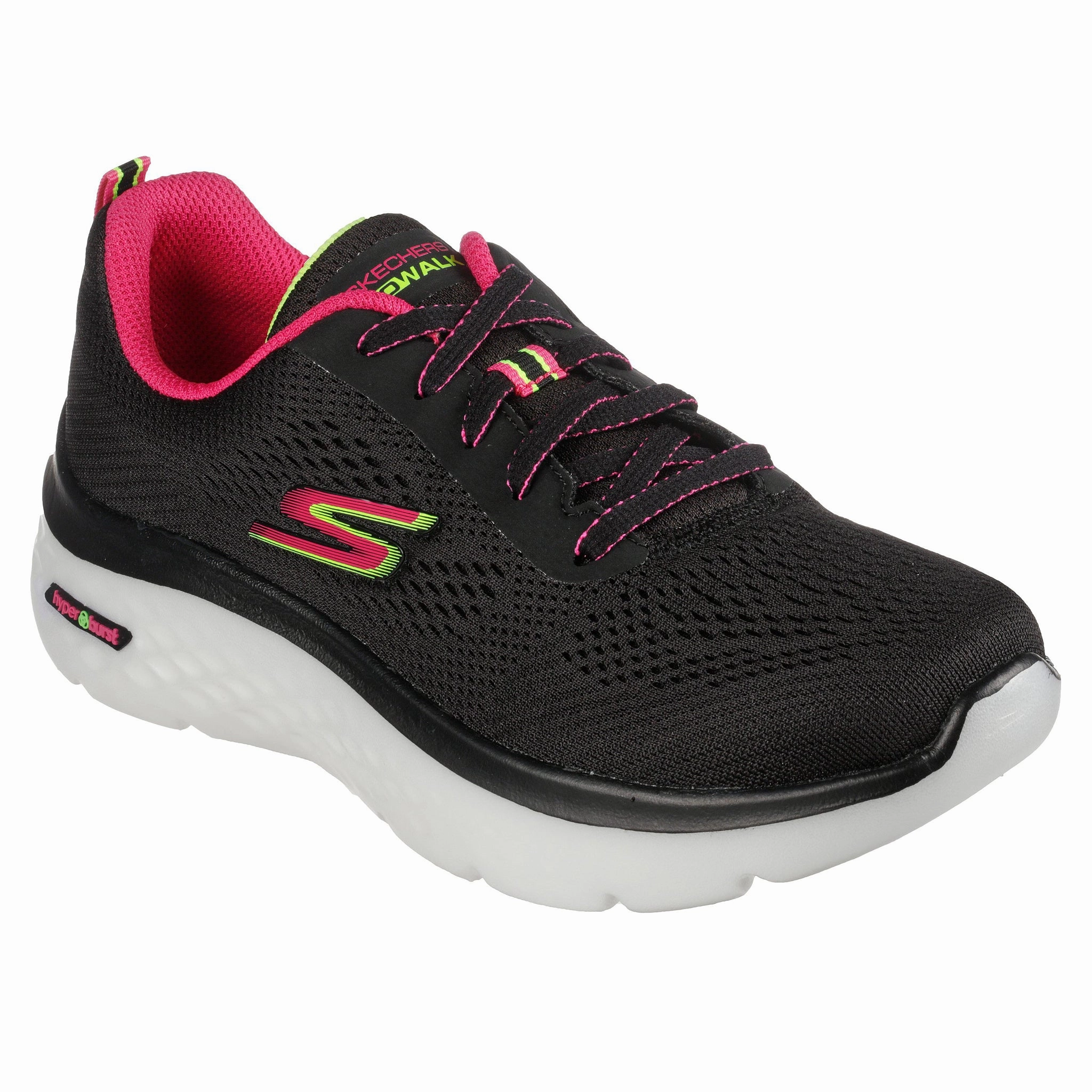 All-Day Stability Ultra-soft breathability Skechers Women's 124578 Go Walk Hyper Burst-Space Insight Black/Multi Athletic Shoes