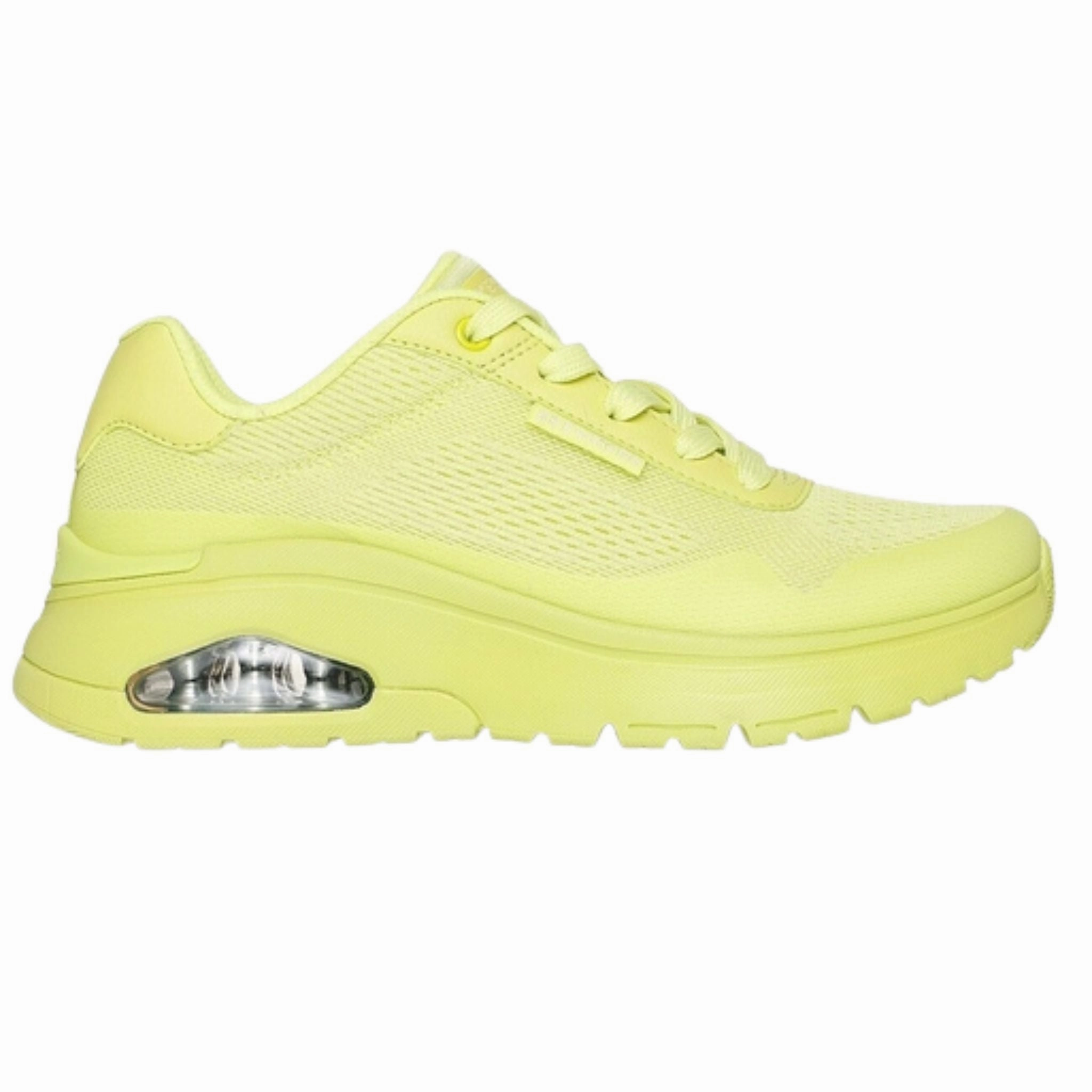 Skechers Women's 177794 UNO Flex Spring On Air Lime Casual Shoes Comfortable Walking Foot Shape