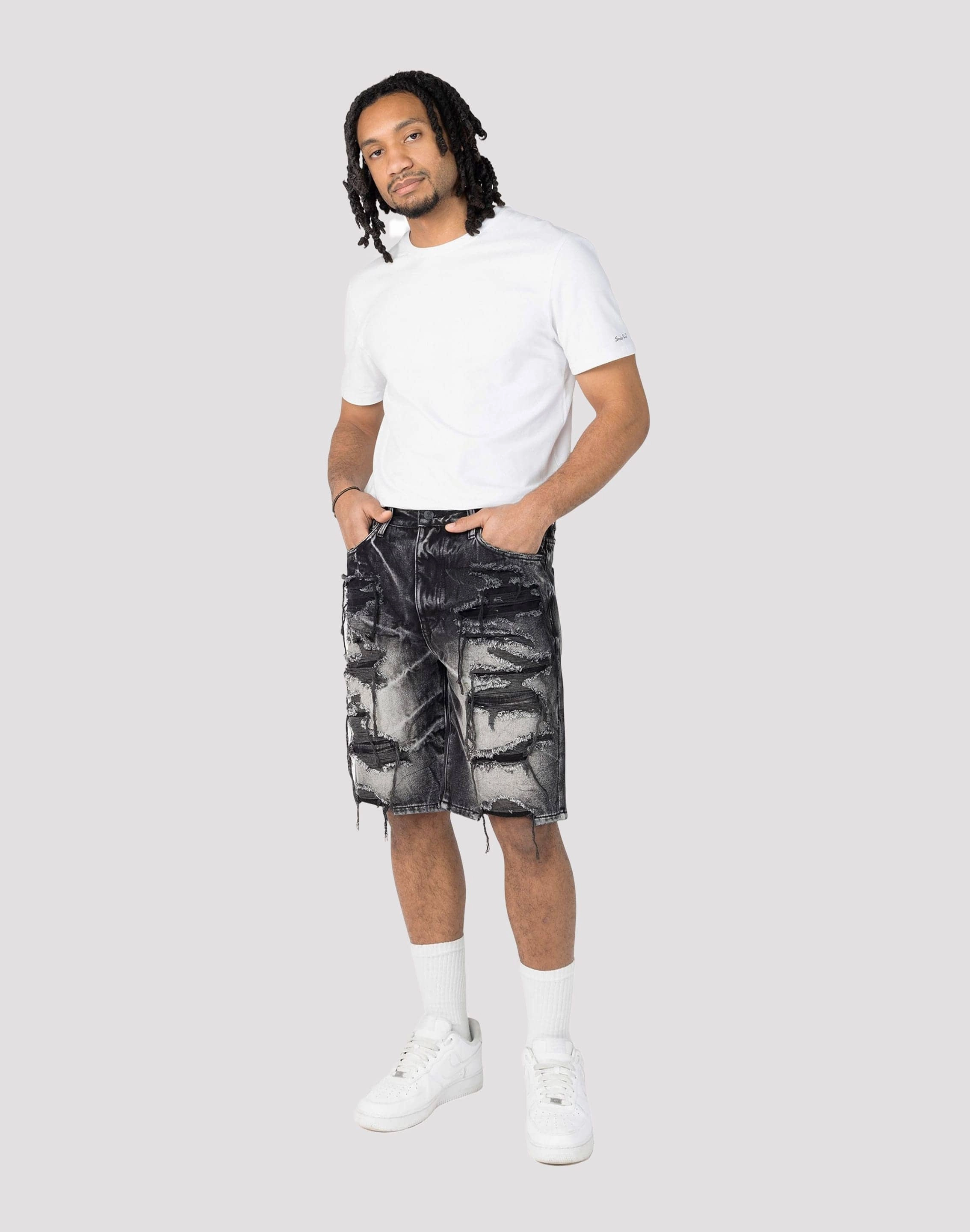 Smoke Rise Sable Denim Shorts most complex
