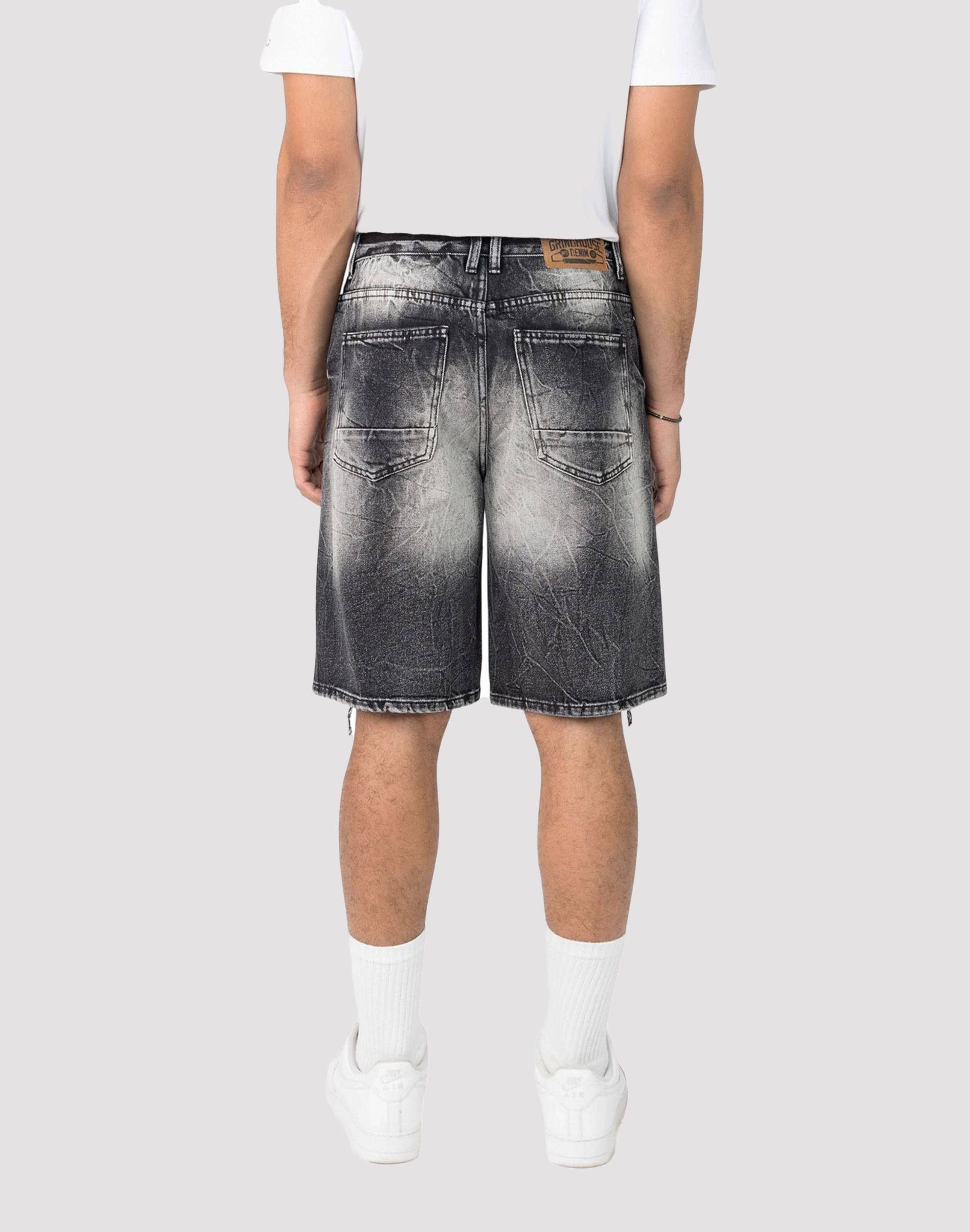 senior - style Durable Support Smoke Rise Sable Denim Shorts