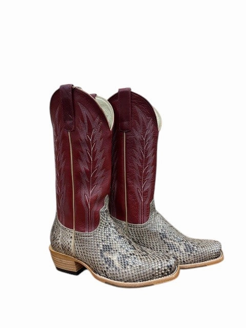 seniors - specific features tone M9532 Women's Exotic Macie Bean's Mink Python Belly Western Boots