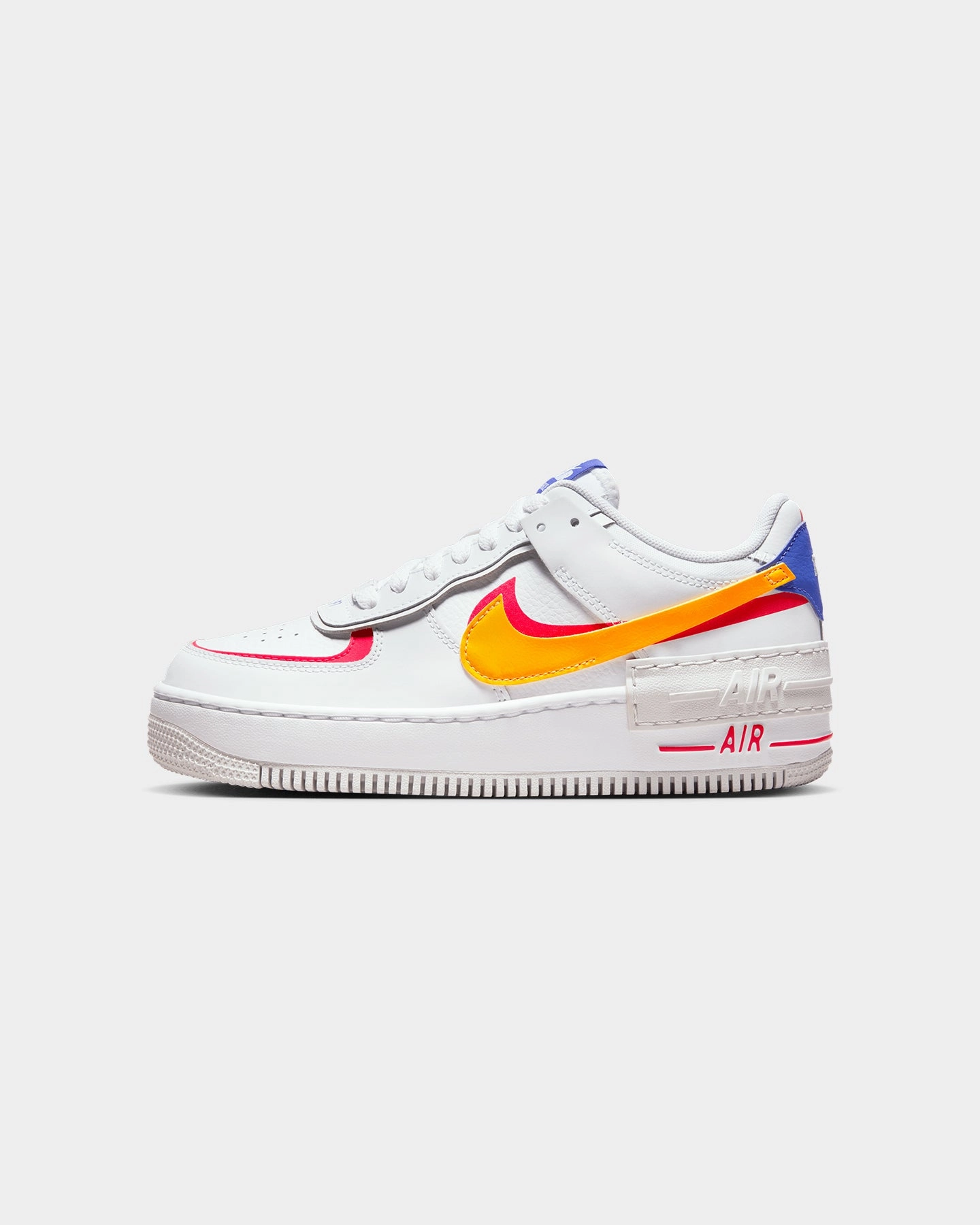 Grounded Traction Pattern Nike Women's Air Force 1 Shadow "Gundam" White/Sundial