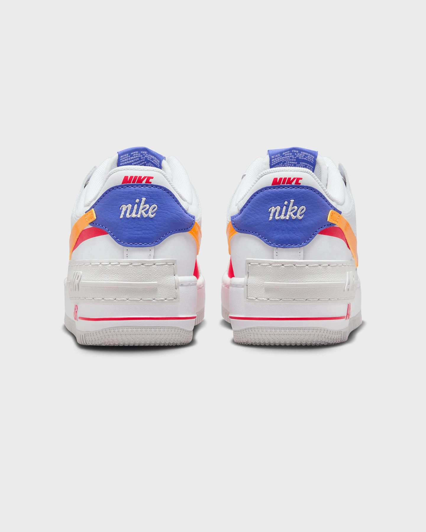 Cushioned Midsole Trusted Nike Women's Air Force 1 Shadow "Gundam" White/Sundial