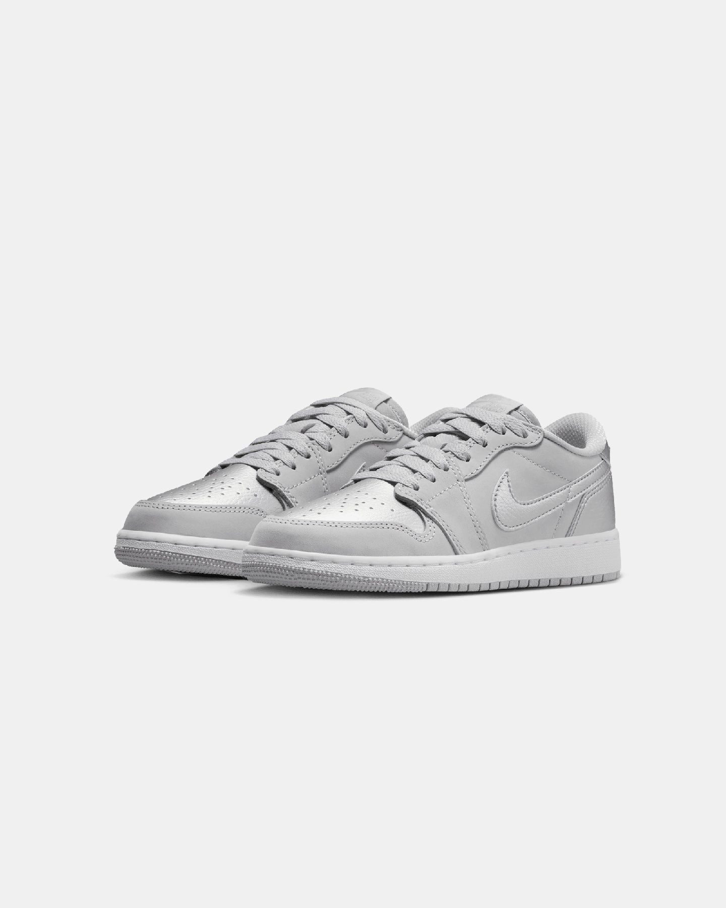 Jordan Kids' Air Jordan 1 Low OG (GS) Neutral Grey/Metallic Rigidity to Flex Ratio