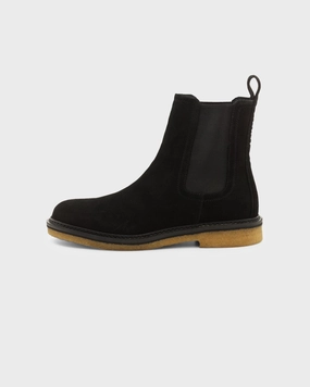 Saint Morta Crepe Chelsea Boot Black/Gum Luxe support Sustainable production