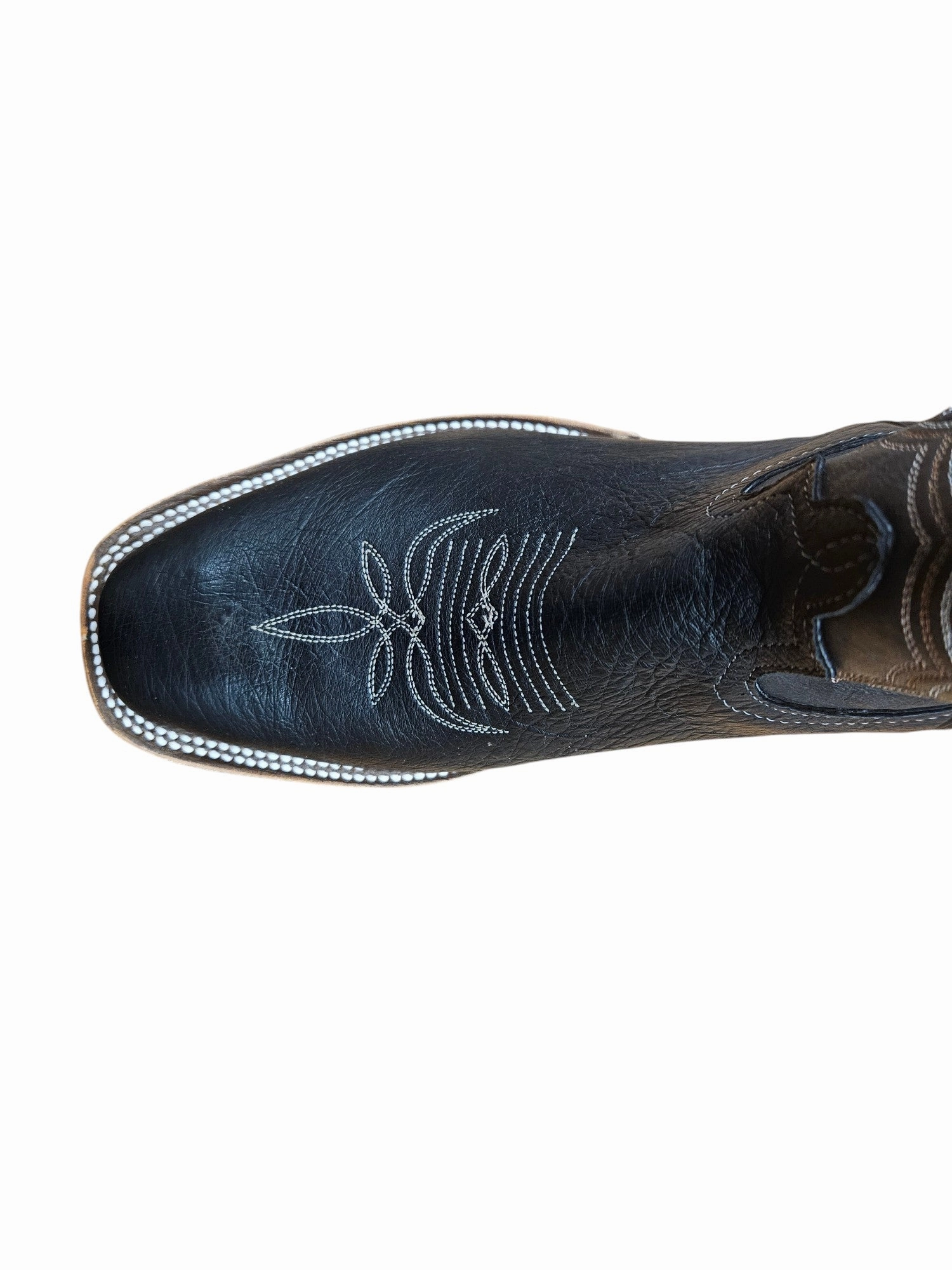 Zip Closure MEN'S ANDERSON BEAN BLACK SMOOTH OSTRICH WESTERN BOOTS EXCLUSIVES 340754