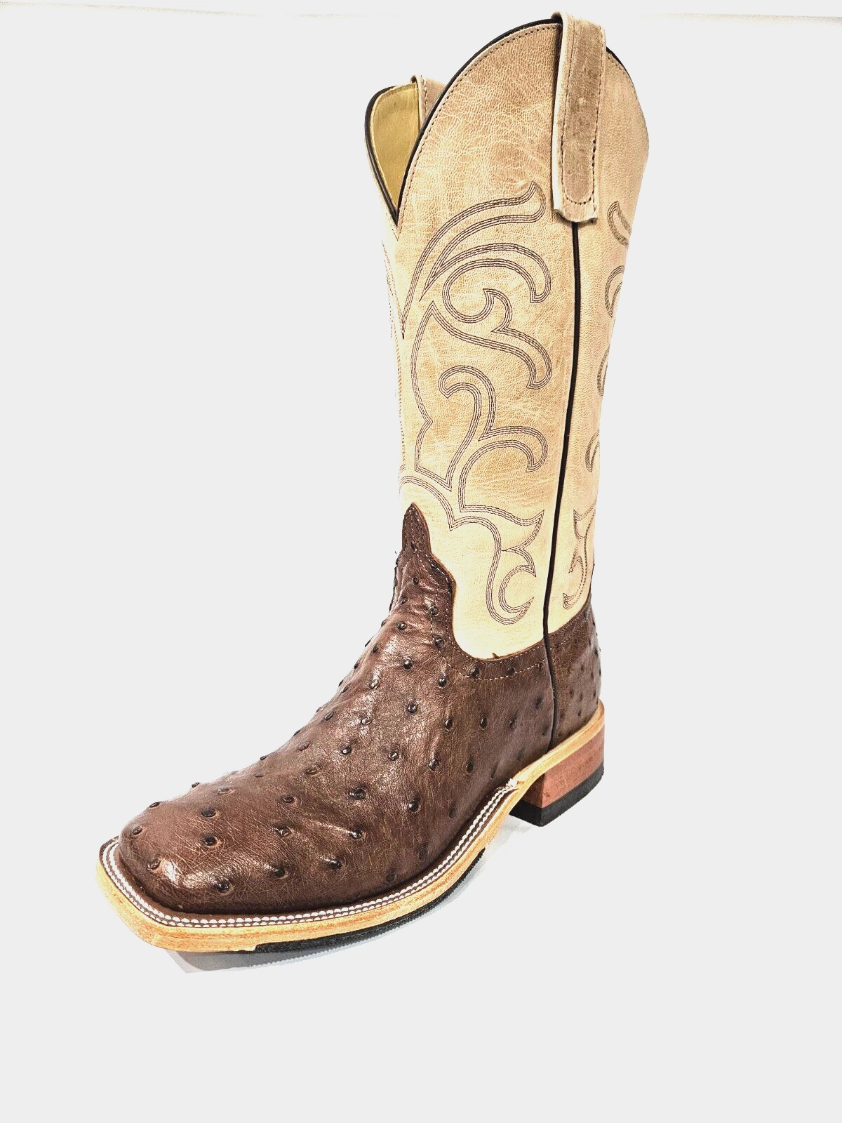 Effortless Style Tailored lining MEN'S ANDERSON BEAN EXCLUSIVES CAFE AMERICANO OSTRICH 337255