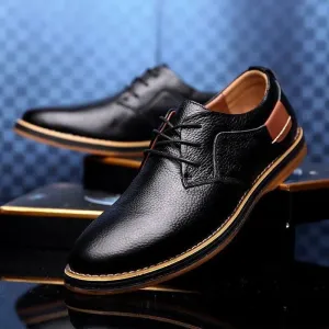 High-performance piece Adjustable Strap Closure Men's Derby Party Lace Up Casual Shoes