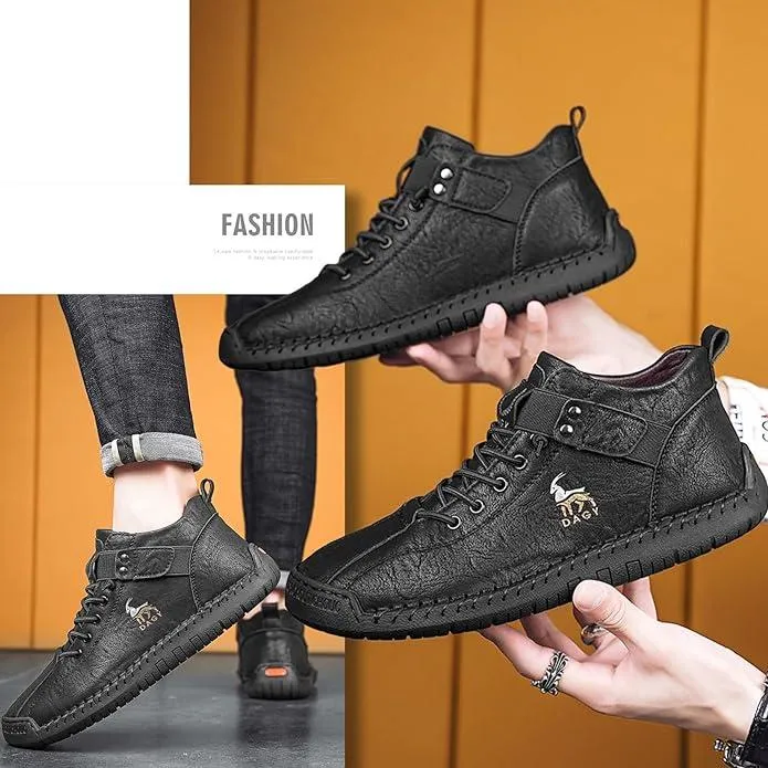 neon Men's Hiking Shoes High Top Shoes Thickened