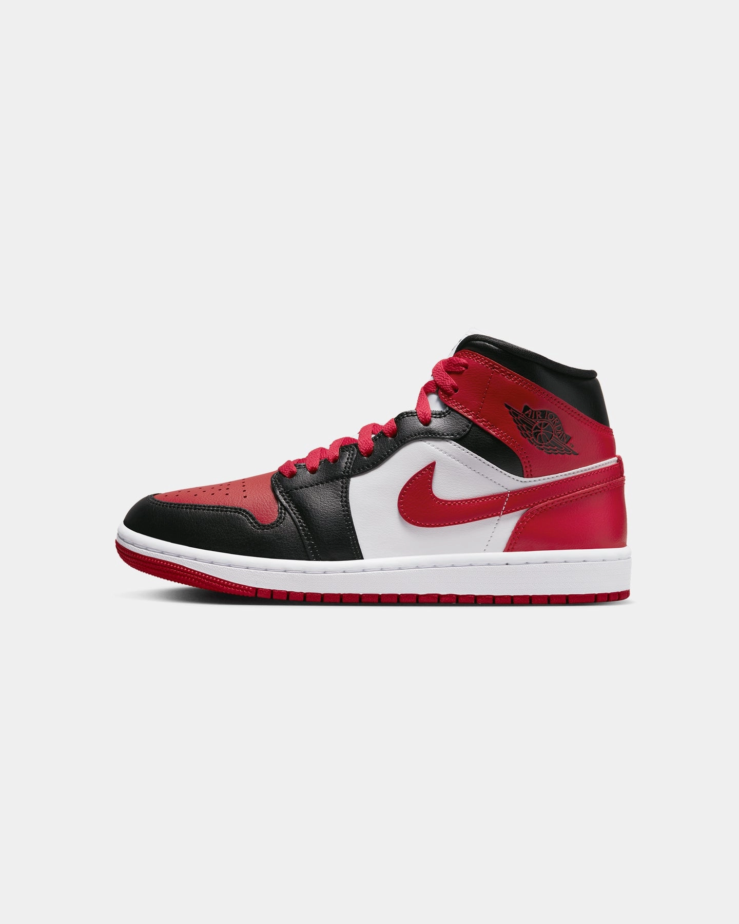 Impact Diffusing Heel Jordan Women's Air Jordan 1 Mid Black/Gym Red
