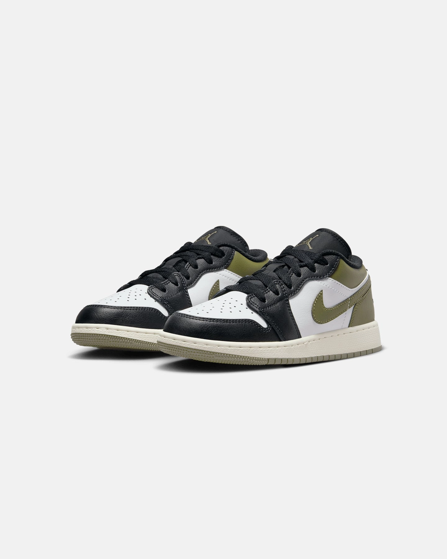Contoured Arch Stabilizer rubber Jordan Kids' Air Jordan 1 Low (GS) Black/White