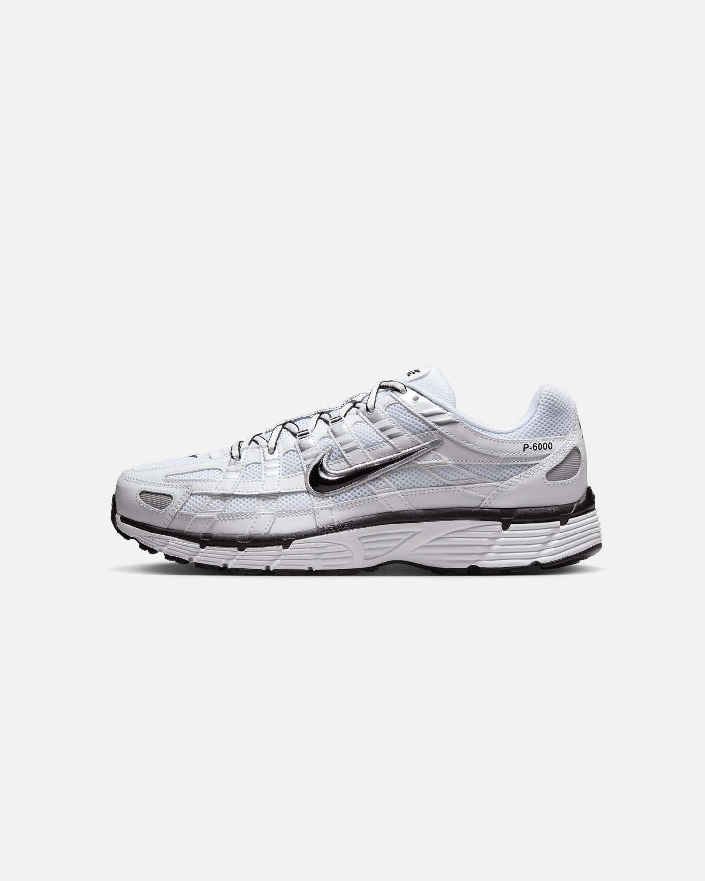 Nike P-6000 White/Black Zip Closure Day-to-Day Wear
