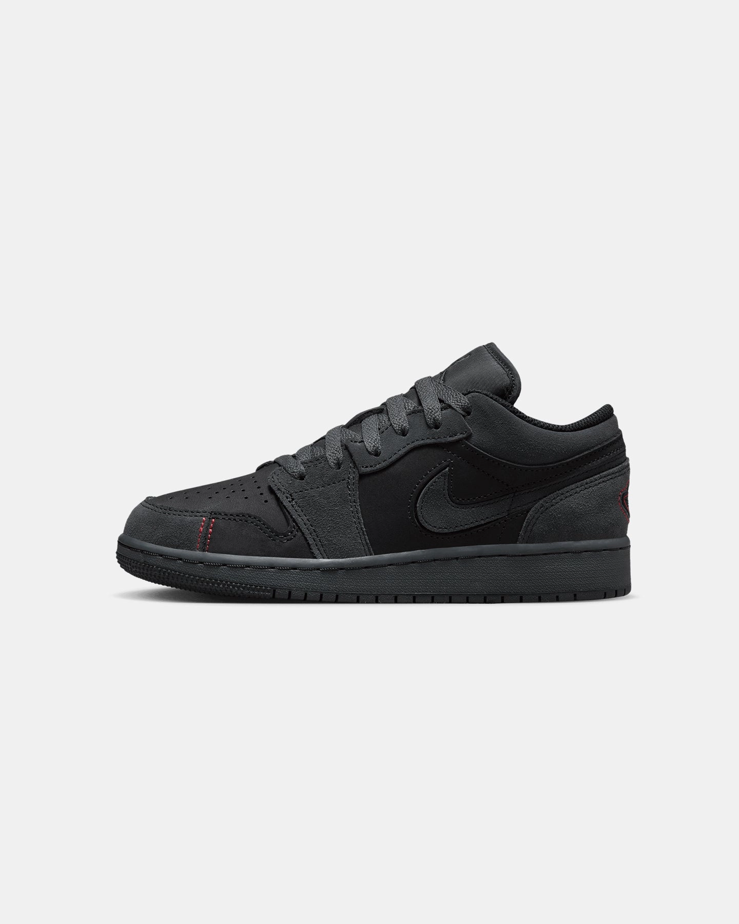Jordan Kids' Air Jordan 1 Low SE Craft (GS) Dark Smoke Grey/Black Flexible Material