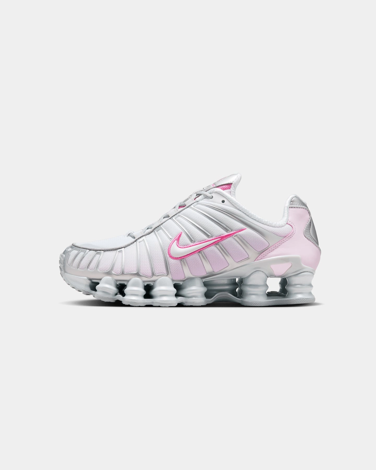Enhanced Durability Nike Women's Shox TL "Pink Foam" Metallic Platinum/Pinksicle