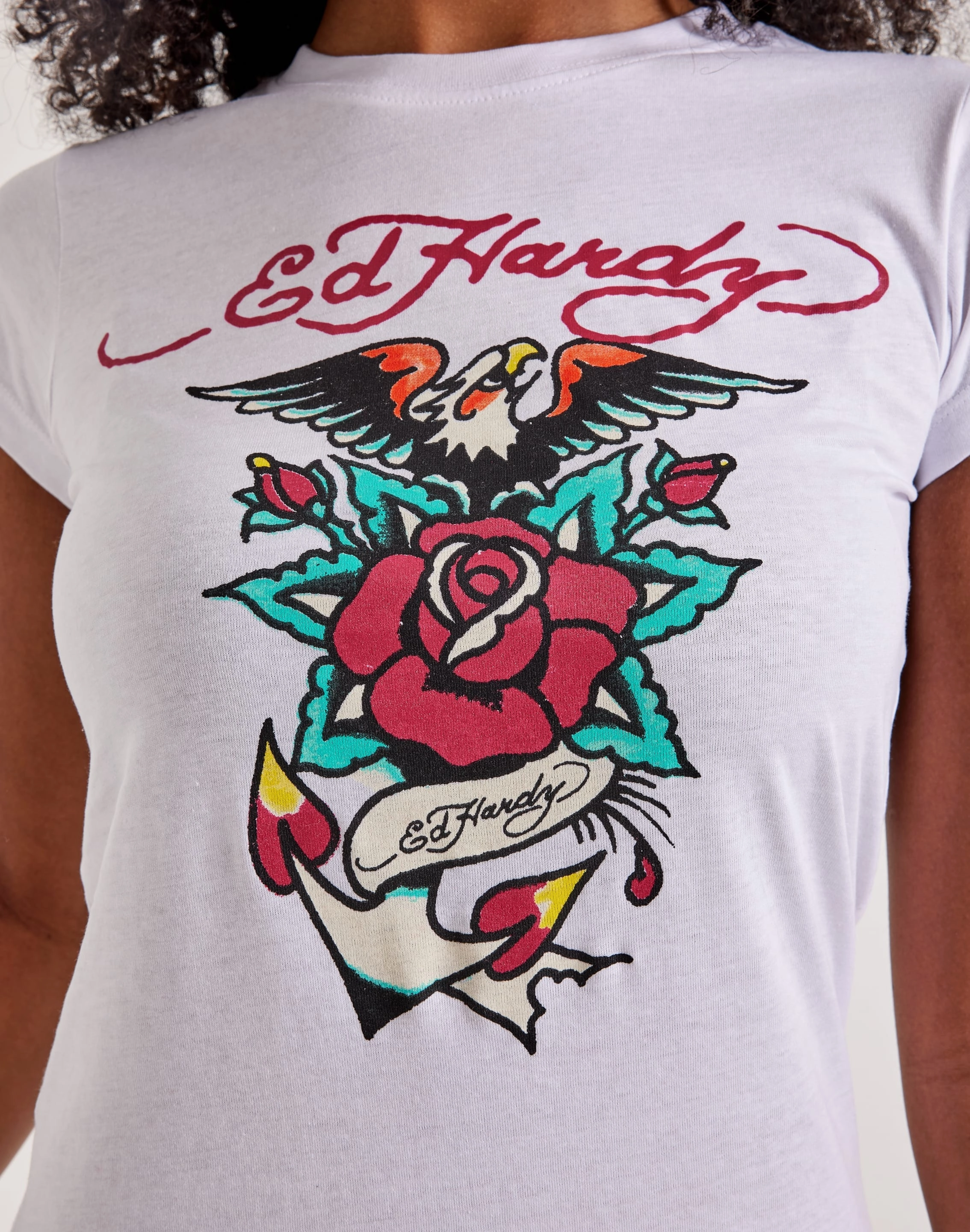Ed Hardy Eagle Rose Slim-Fit Tee Moisture Wicking Liners Boosted flair