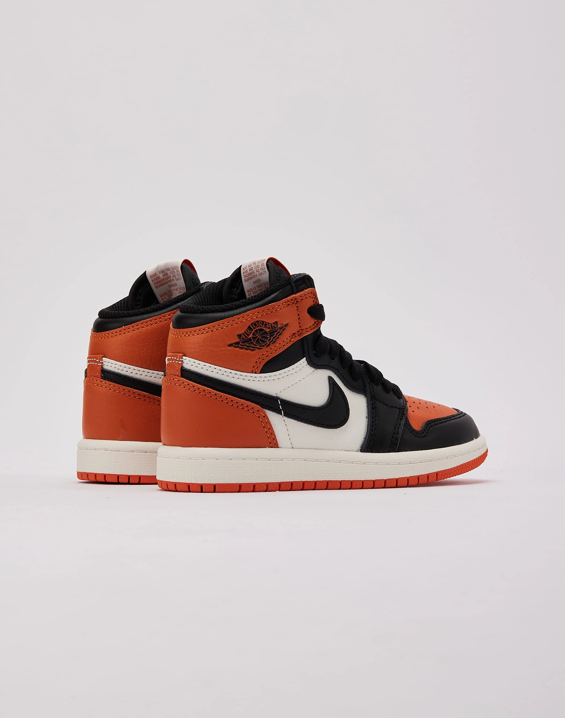 Jordan Air Jordan 1 Retro High OG 'Shattered Backboard' Pre-School Anti Slip Outsole Pattern Bonded TPU Frame