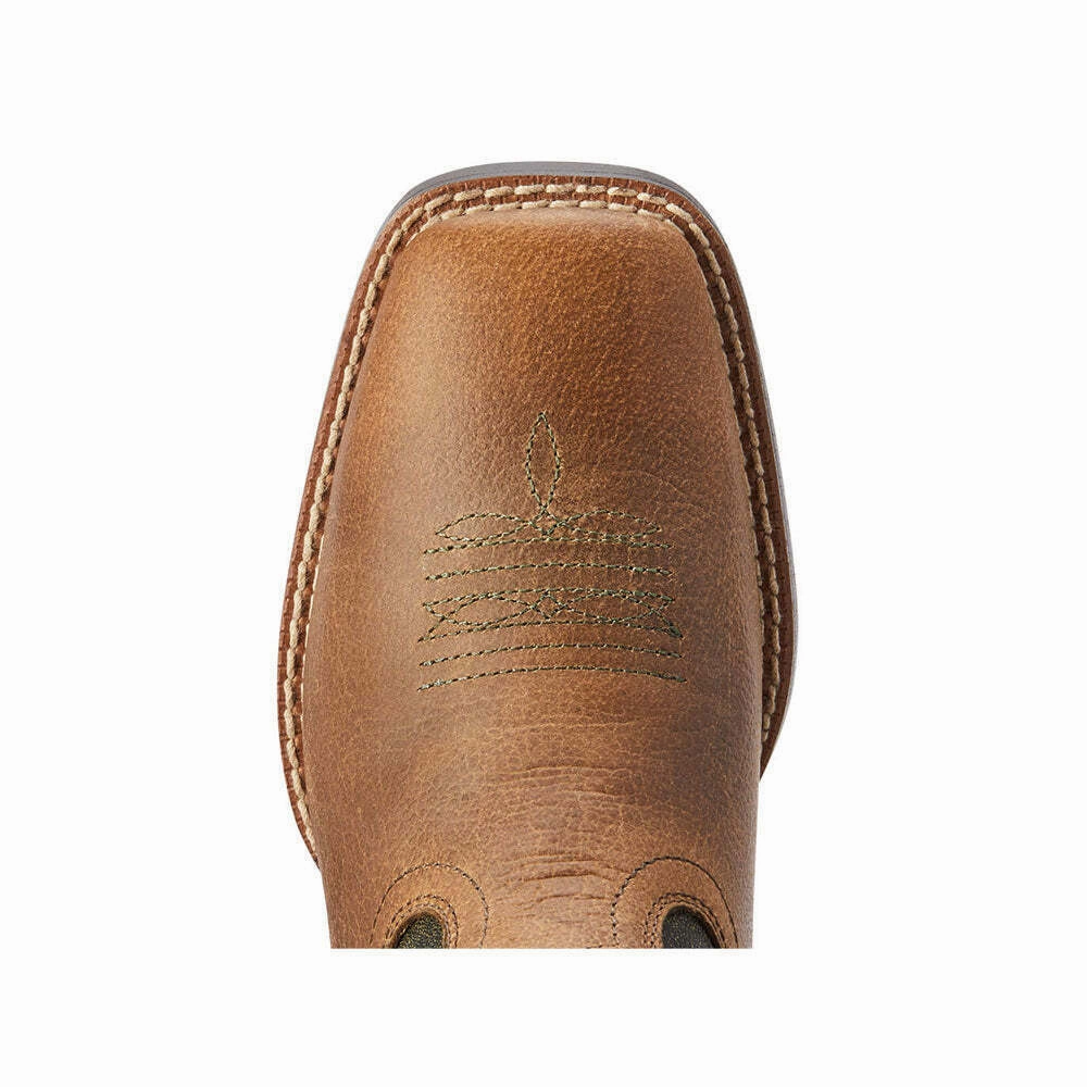 10042414 Ariat Youth Firecatcher Cowboy Boots - Distressed Brown / Alfalfa Mountain Trail Multi   Purpose