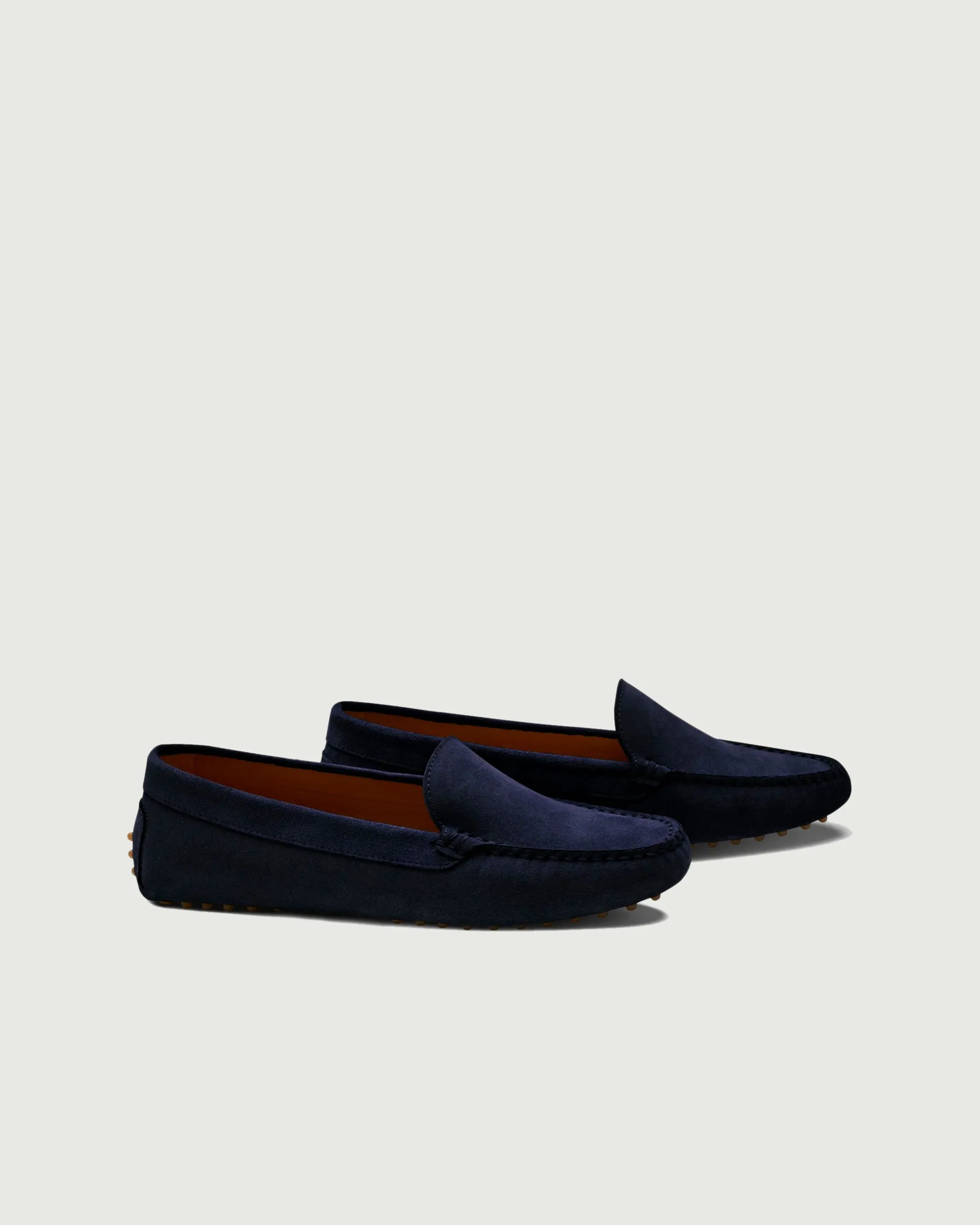 Monti | Navy Durable Comfort Shoes Pebble Grain