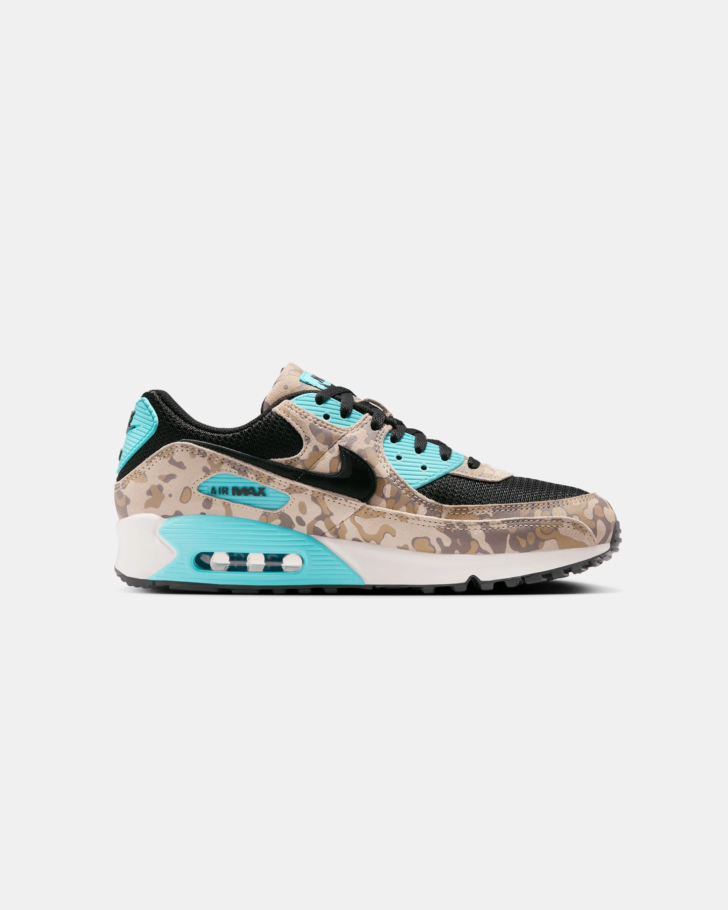 Library Mood upper Nike Air Max 90 Premium "Camo" Sanddrift/Black-Aurora Green