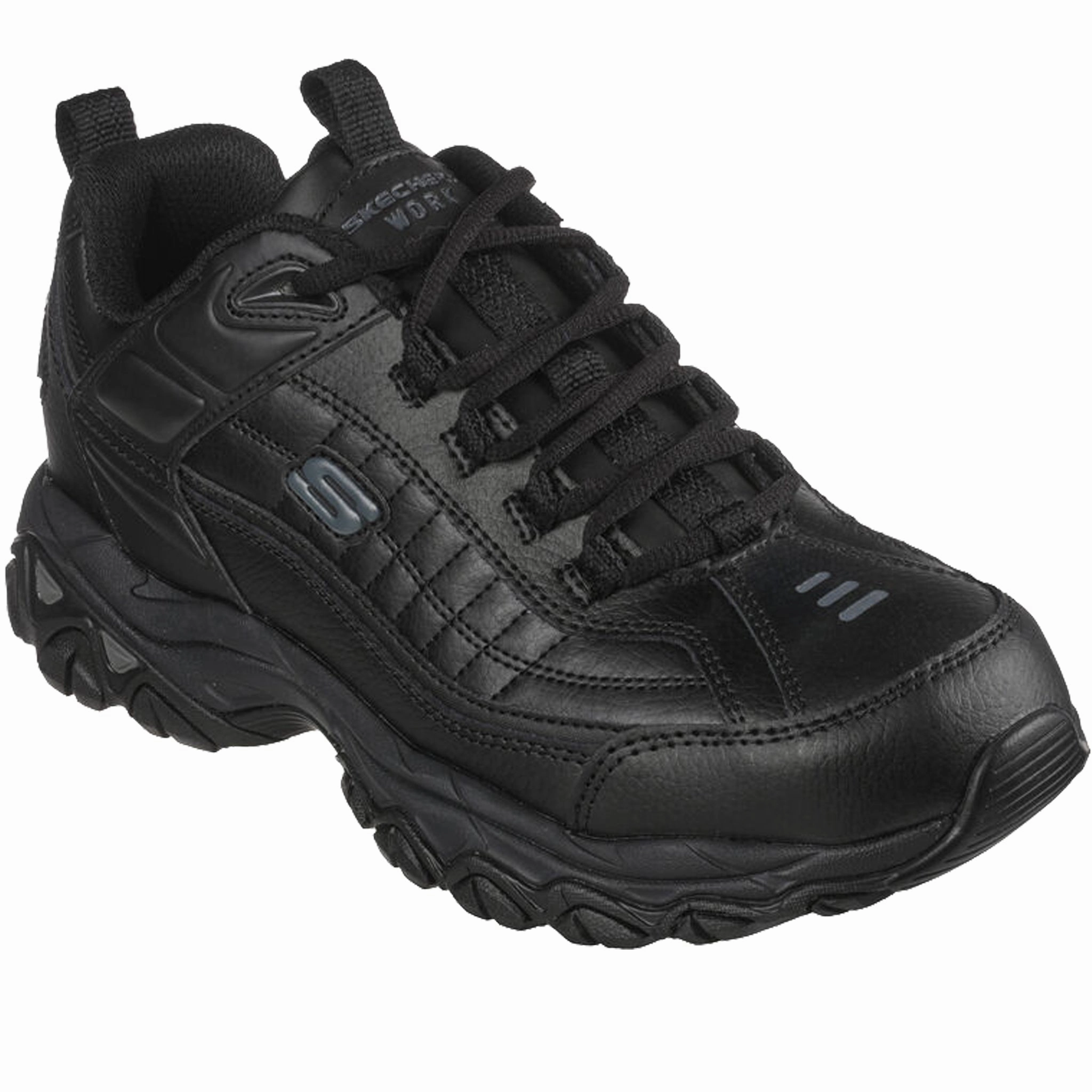 Skechers Men's 200080WW Soft Stride Fambli Black Safety Work Shoes Odor   Resistant Popular Pick
