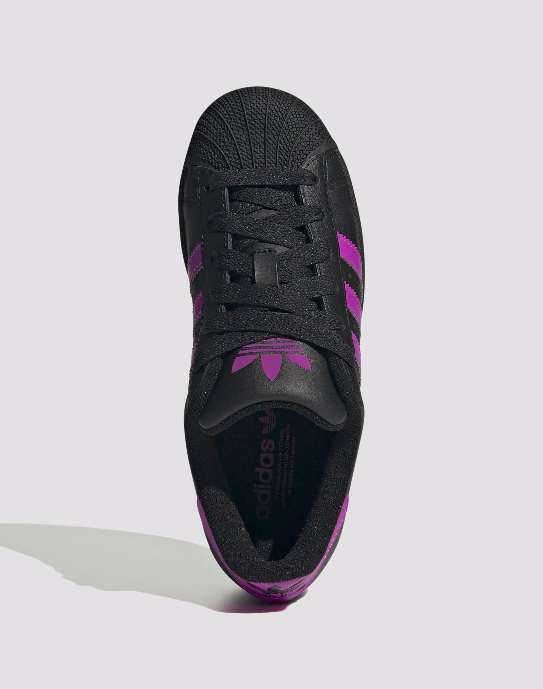 Strong Traction Adidas Originals Superstar II "Black/Flash Pink" Grade School Girls'