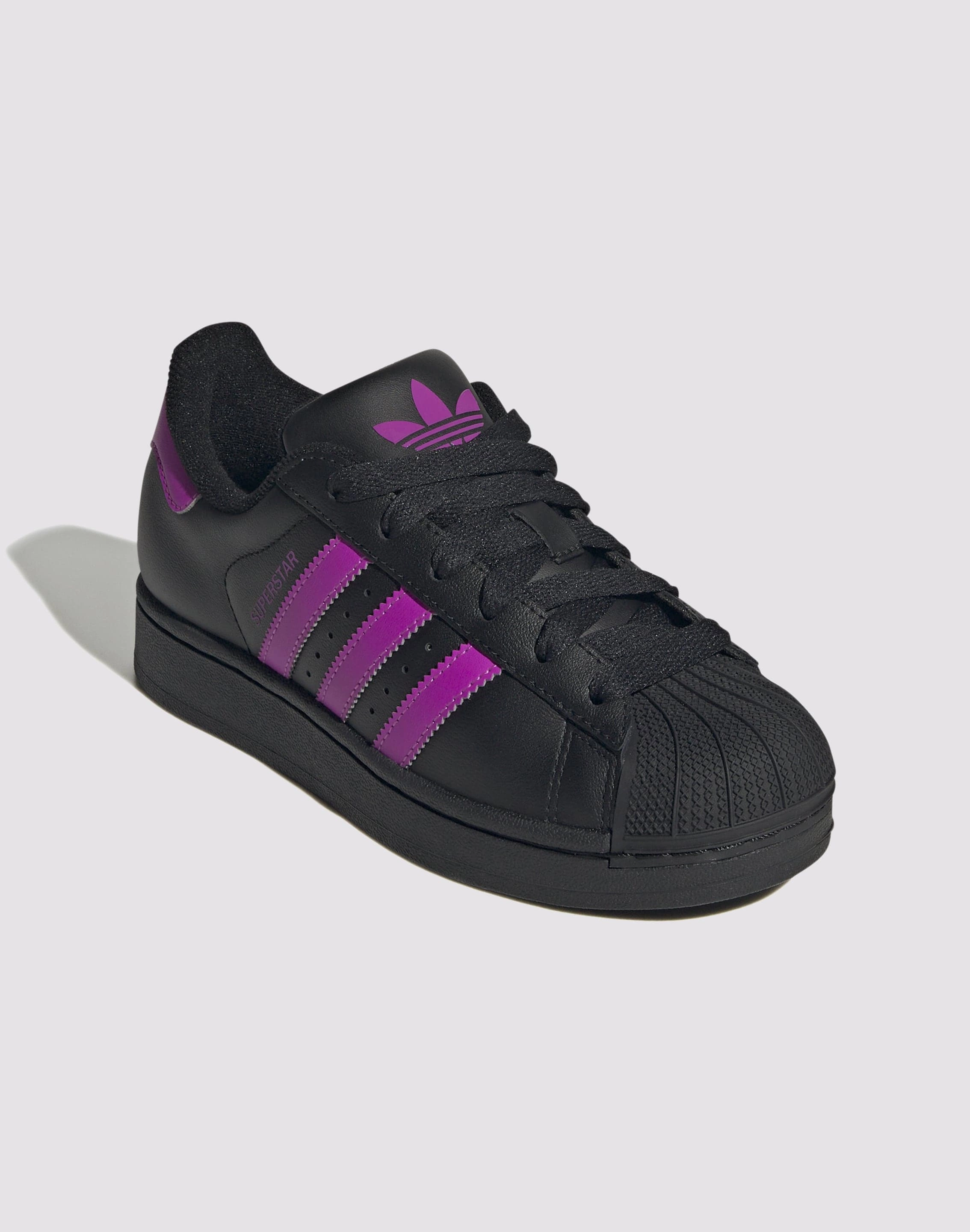 Adidas Originals Superstar II "Black/Flash Pink" Grade School Girls' Comfort Play