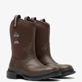 MUCK Little Kids' Chore Western Boot MCHWC90/ Big Kids' Chore Western Boot MCHWY90 Protective Finish Outdoor Trek Light support