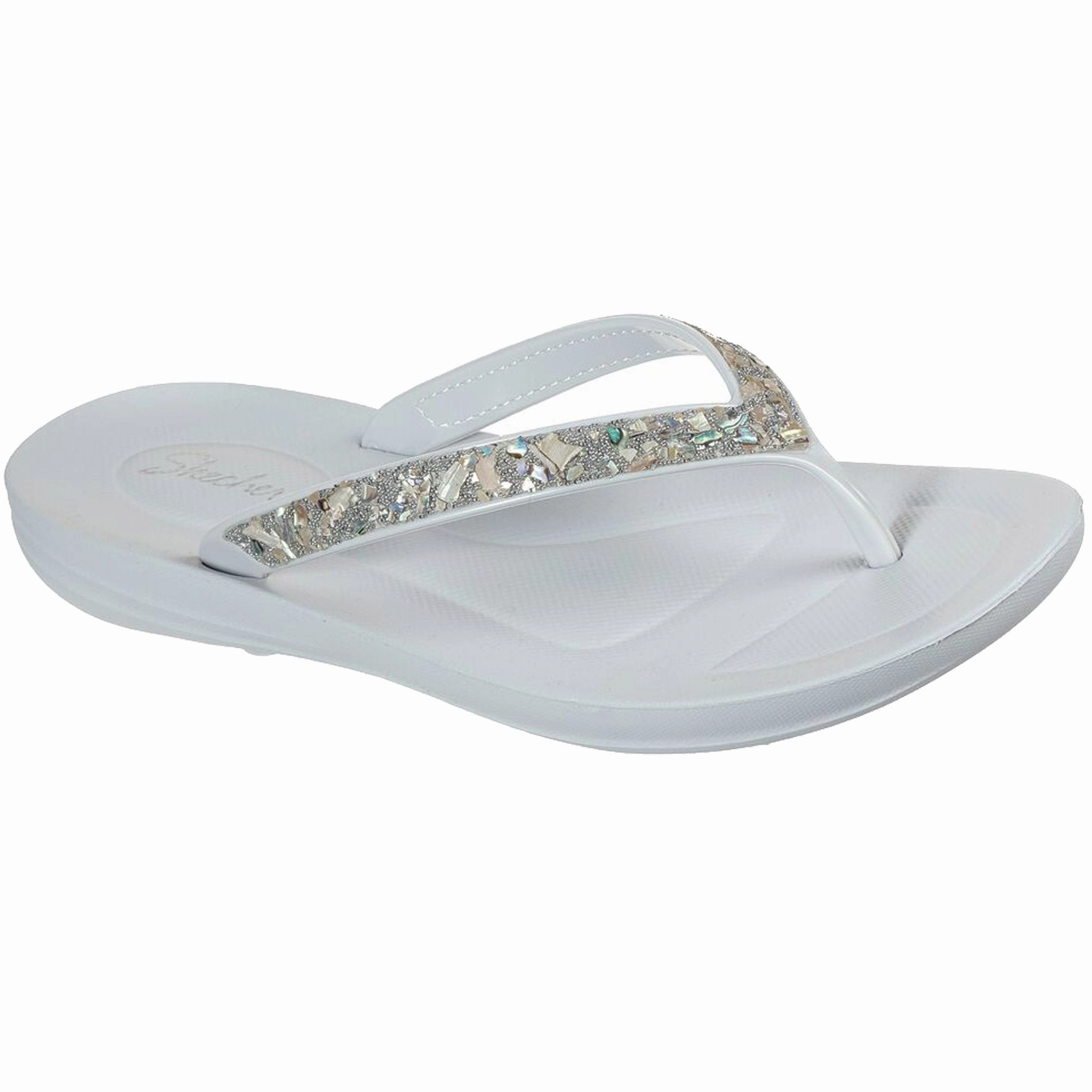 Skechers Women's Bungalow 119222 Coral Gem Vegan Sandals Clean Silhouette Thermoregulating Foam