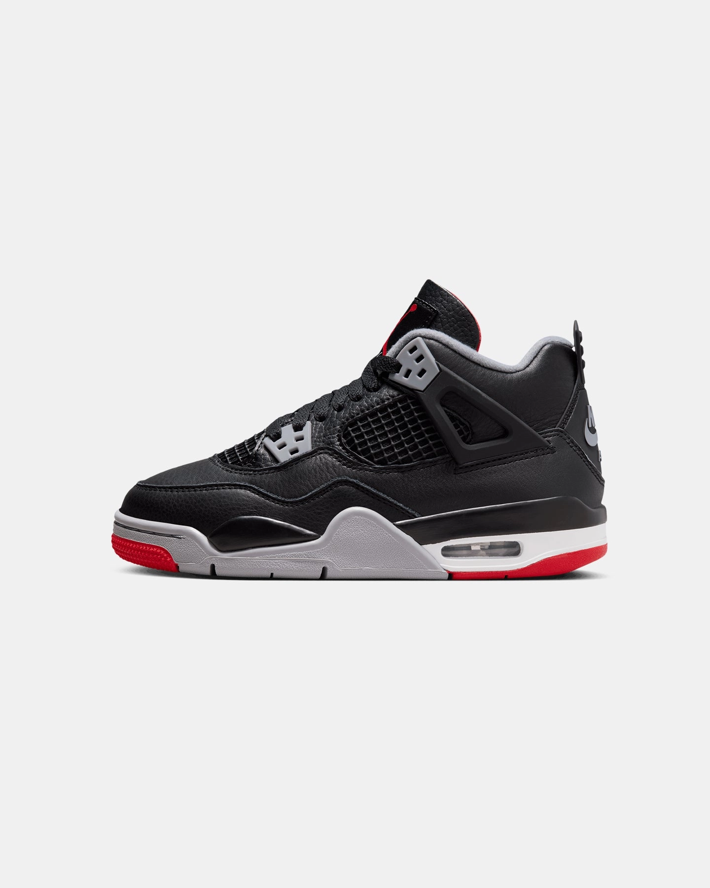Ventilated Jordan Kids' Air Jordan 4 Retro (GS) Black/Fire Red