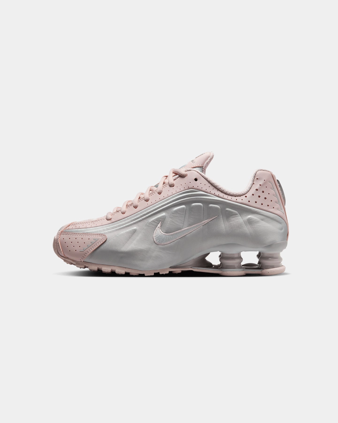 Nike Women's Shox R4 Barely Rose/Metallic Platinum students' preferences