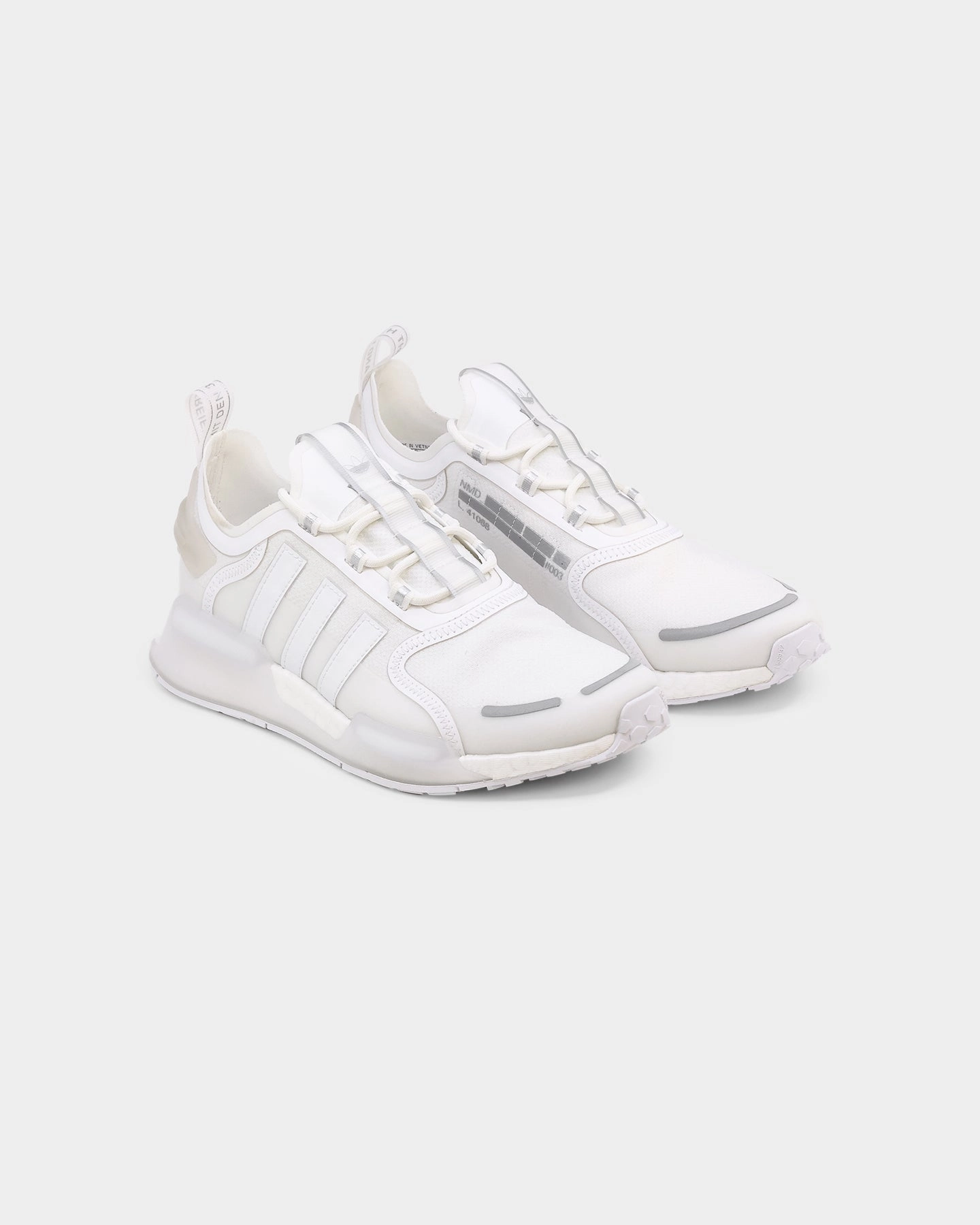 Adidas Women's NMD_V3 White/Grey Collapsible Heel Design Adjustable Strap