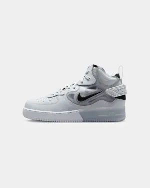 Nike Air Force 1 Mid React Pure Platinum/Blue dress - wear Ventilation Perforations