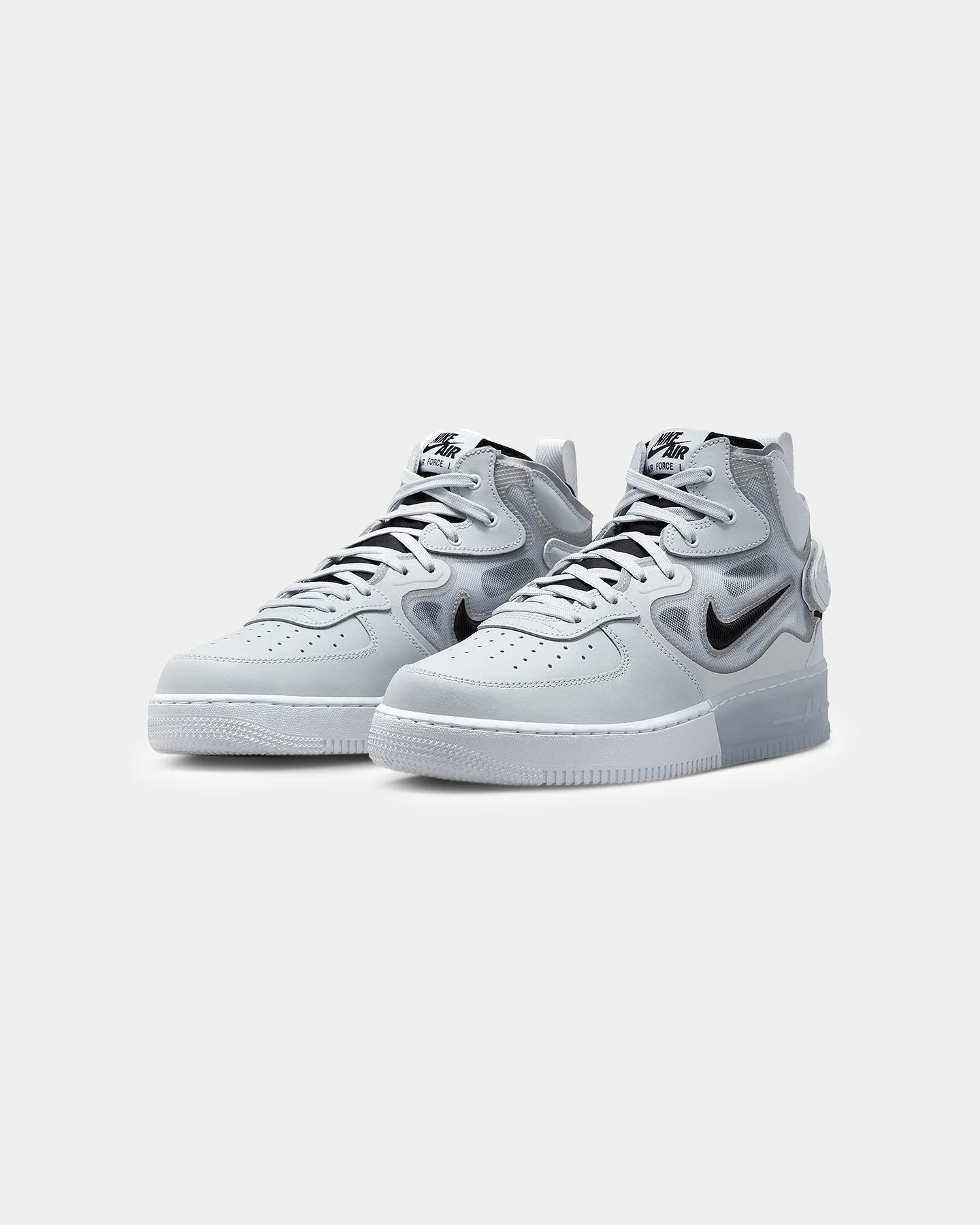 Tensile Strength Reinforcement cross - trainers' versatility Nike Air Force 1 Mid React Pure Platinum/Blue