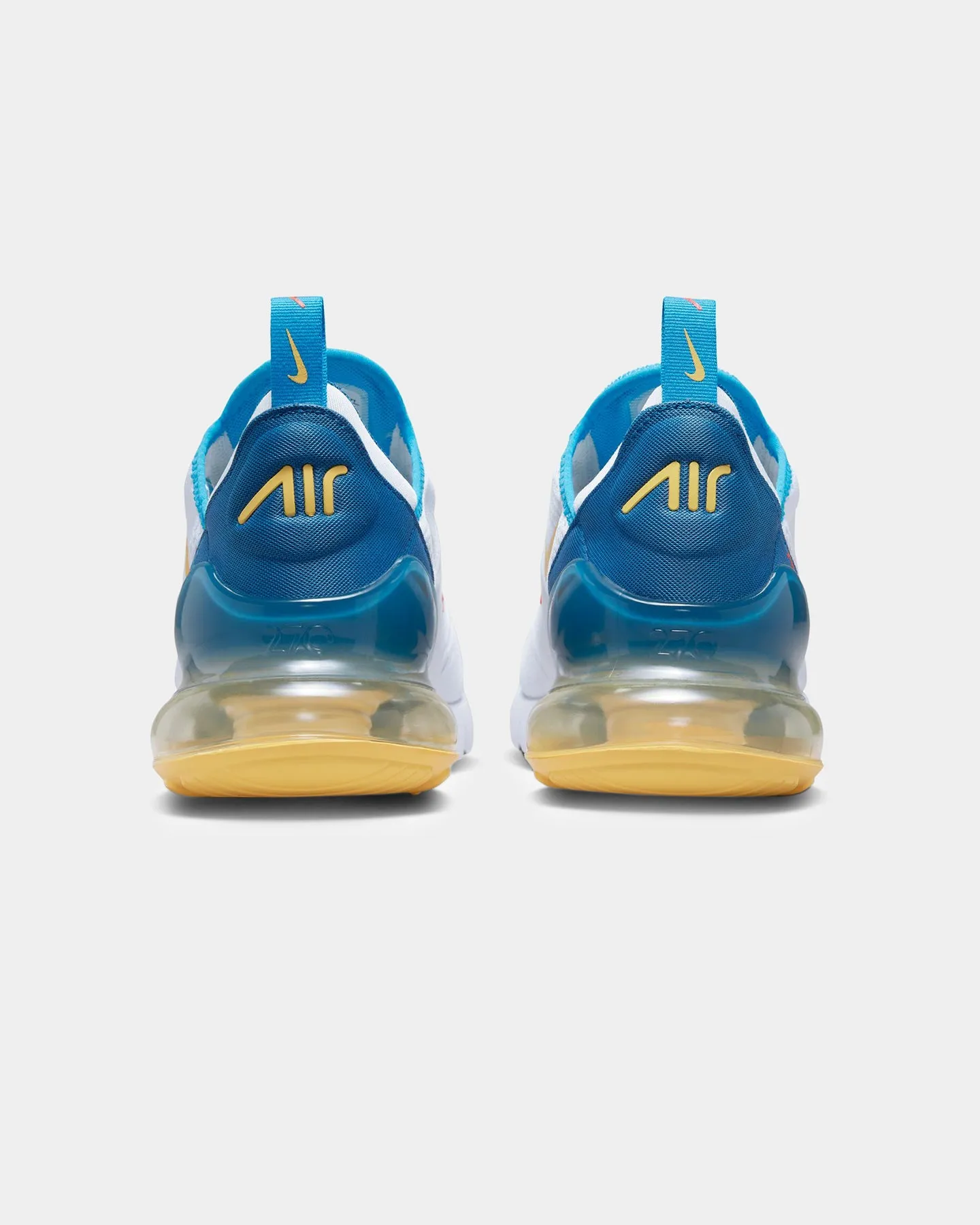 Nike Air Max 270 White/Citron Pulse fade - resistant