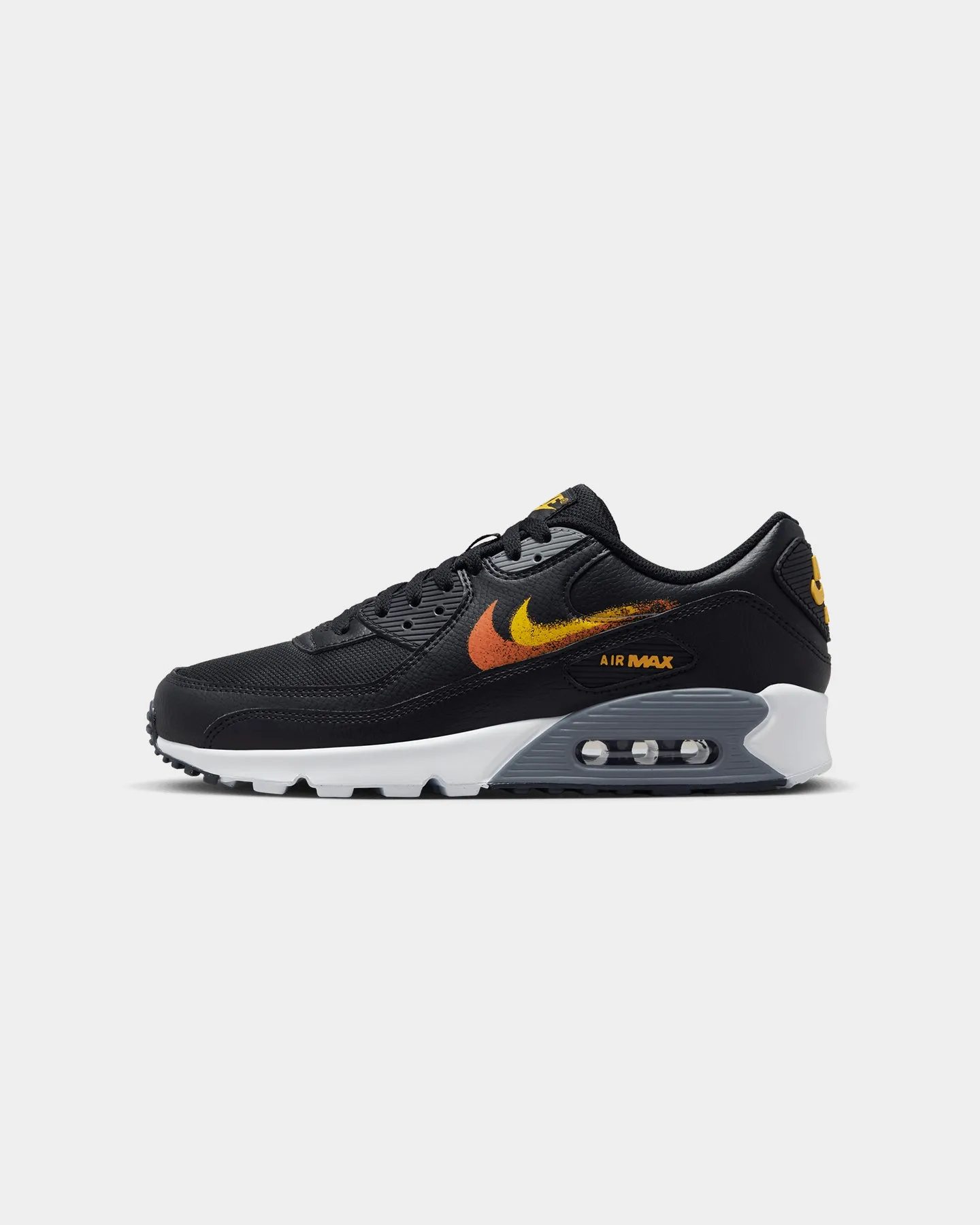 street - specific features Universal Fit Nike Air Max 90 Black/Safety Orange