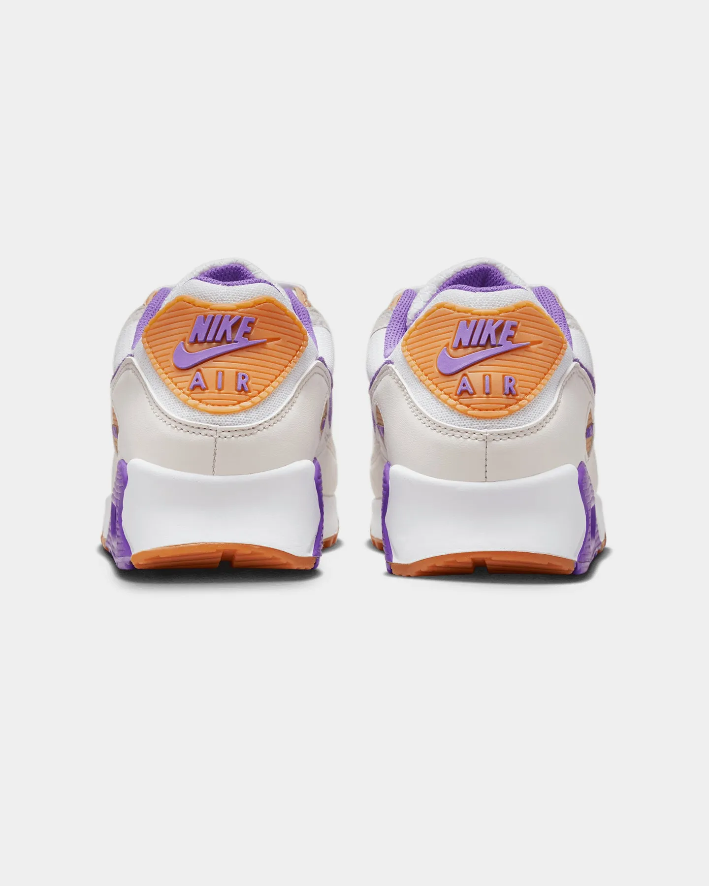 Nike Air Max 90 "Purple Gum" White/Action Grape Grounded Traction Pattern Luxe support