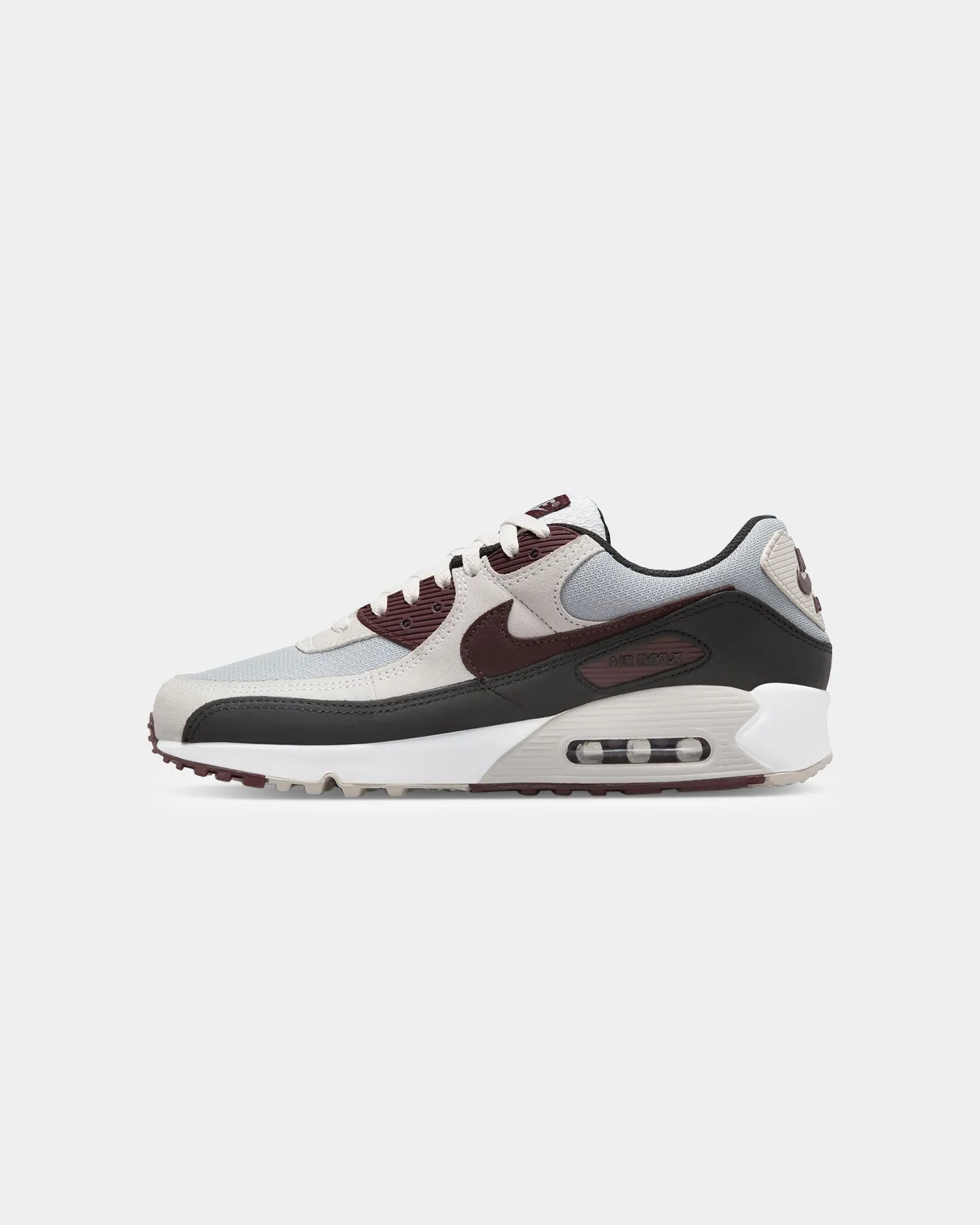 Nike Air Max 90 Wolf Grey/Burgundy Odor-resistant