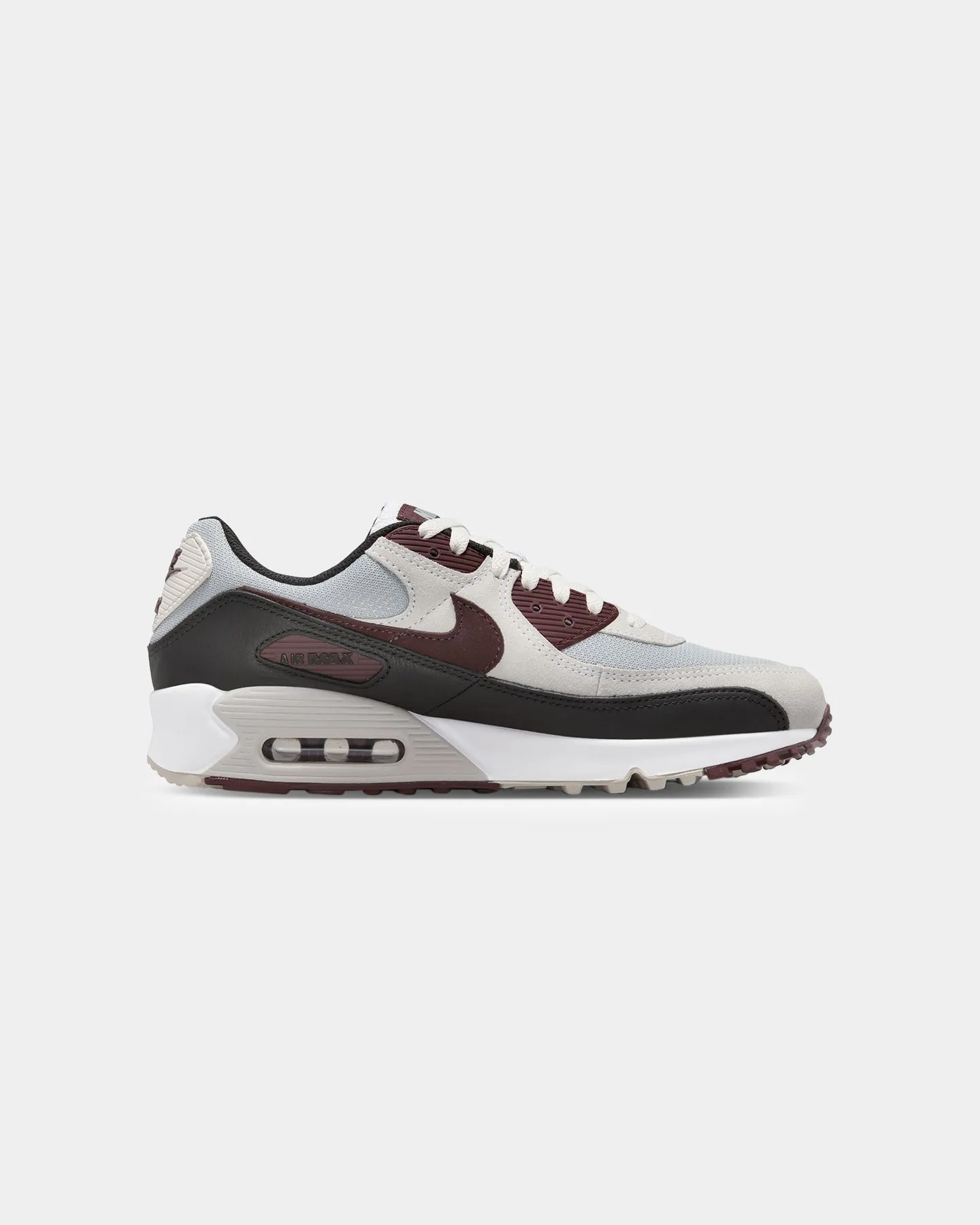 Metallic Nike Air Max 90 Wolf Grey/Burgundy