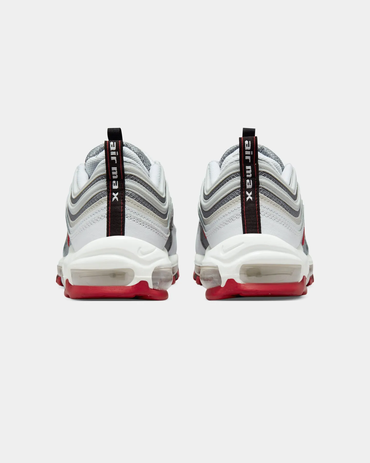 Nike Air Max 97 White/Varsity Red/Particle Grey mule