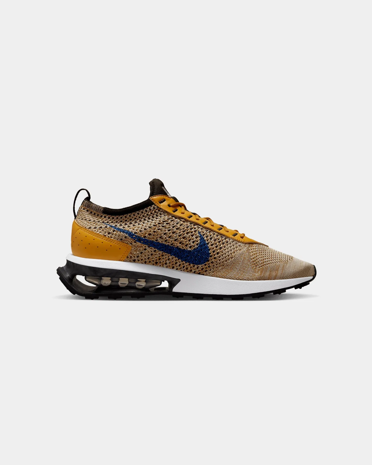 Distinctive durability trendy user Nike Air Max Flyknit Racer Next Nature Elemental Gold/Hyper Royal-Gold Suede