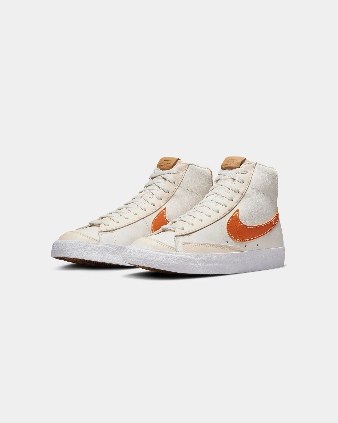 Premium Sole Shear Reduction Layer Nike Blazer Mid '77 EMB "Inspected By Swoosh" Phantom/Hot Curry-Pearl White