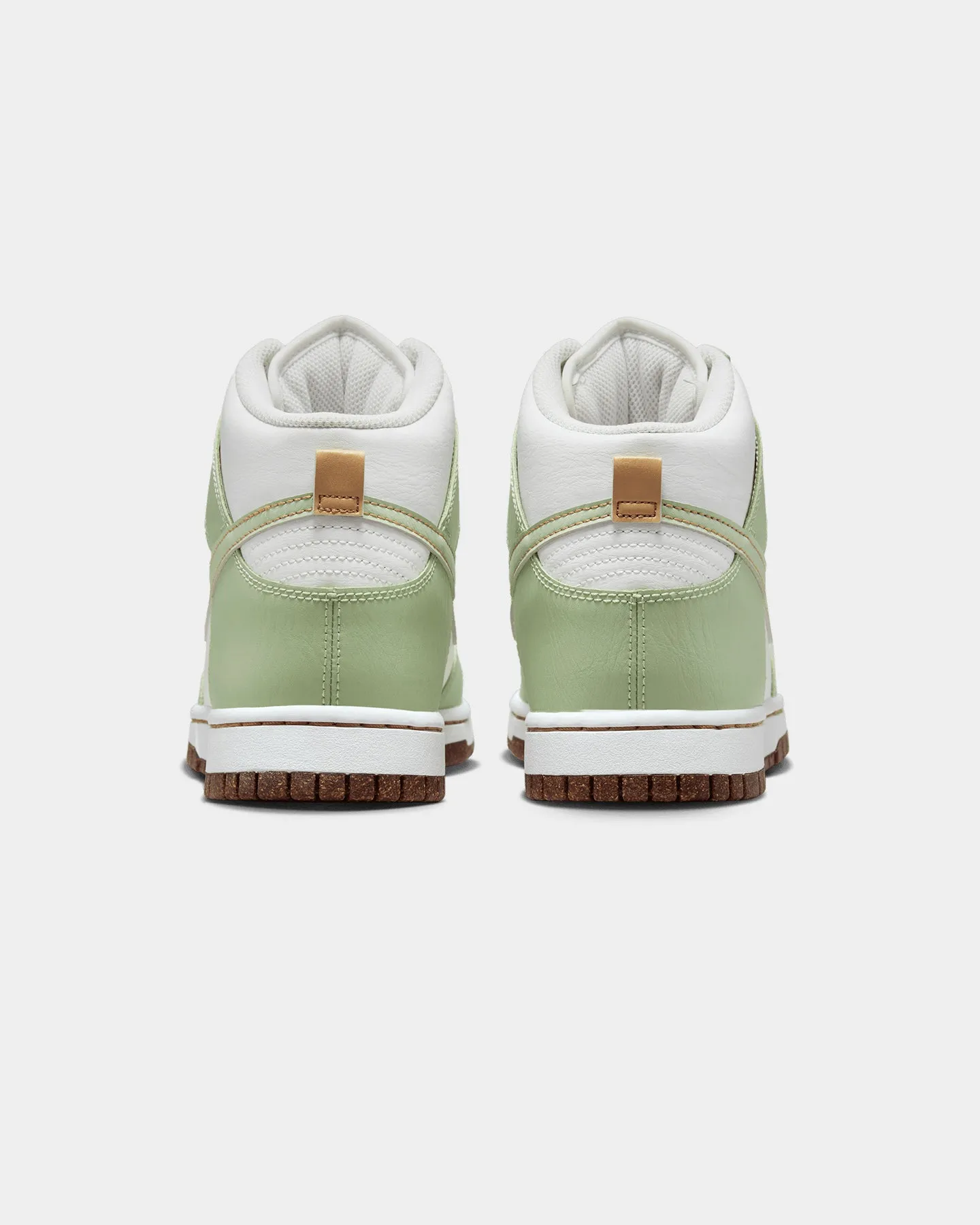 Contoured Footbed Shape Compression Resistant Materials Nike Dunk High Retro SE "Inspected By Swoosh" Honeydew