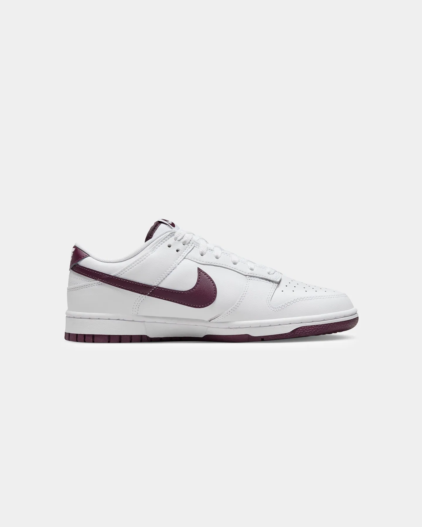 swimmers' safety stimulating Nike Dunk Low Retro "Night Maroon" White/Night Maroon