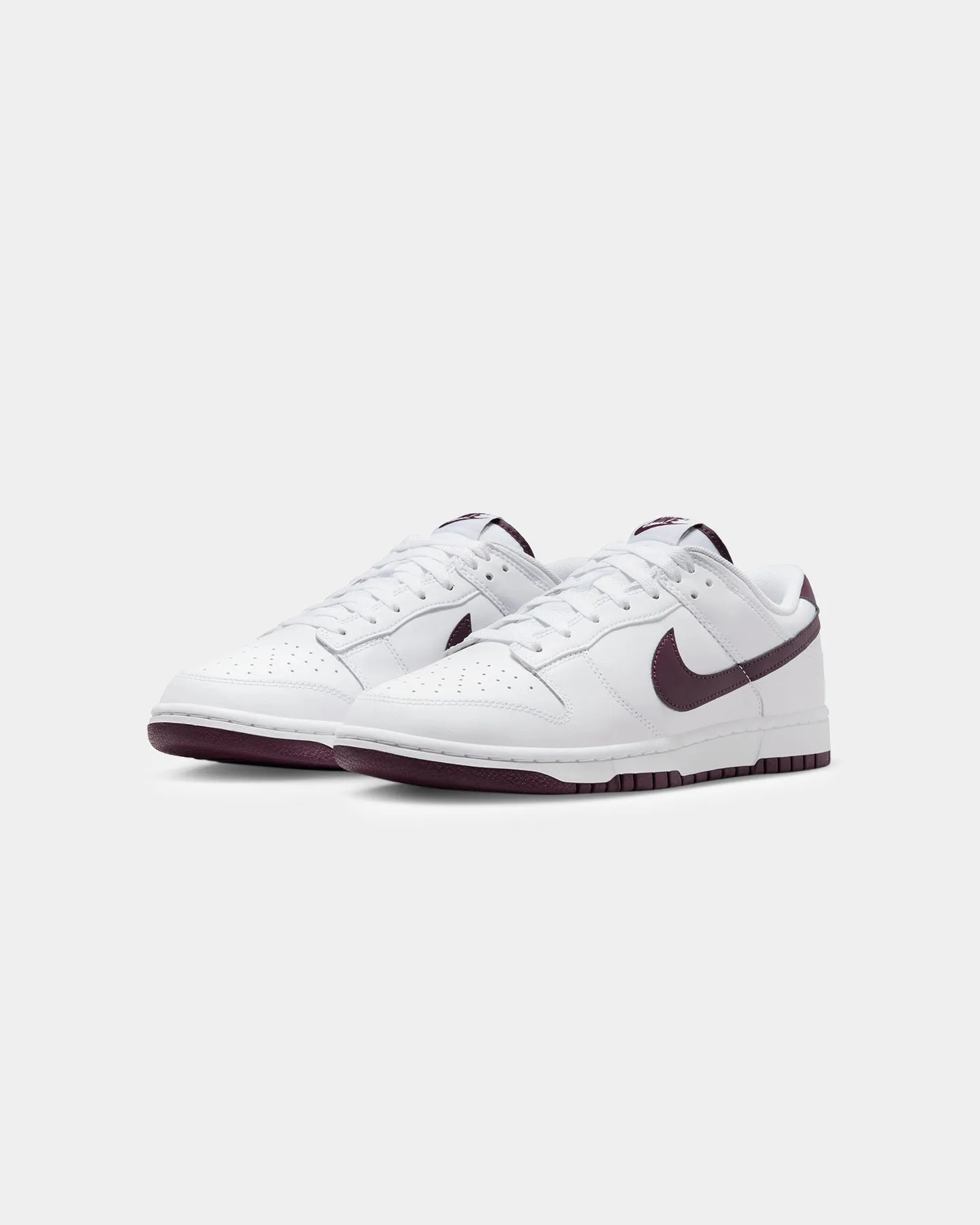Nike Dunk Low Retro "Night Maroon" White/Night Maroon beach lovers' flip - flops