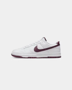 Enhanced Traction Pattern Nike Dunk Low Retro "Night Maroon" White/Night Maroon