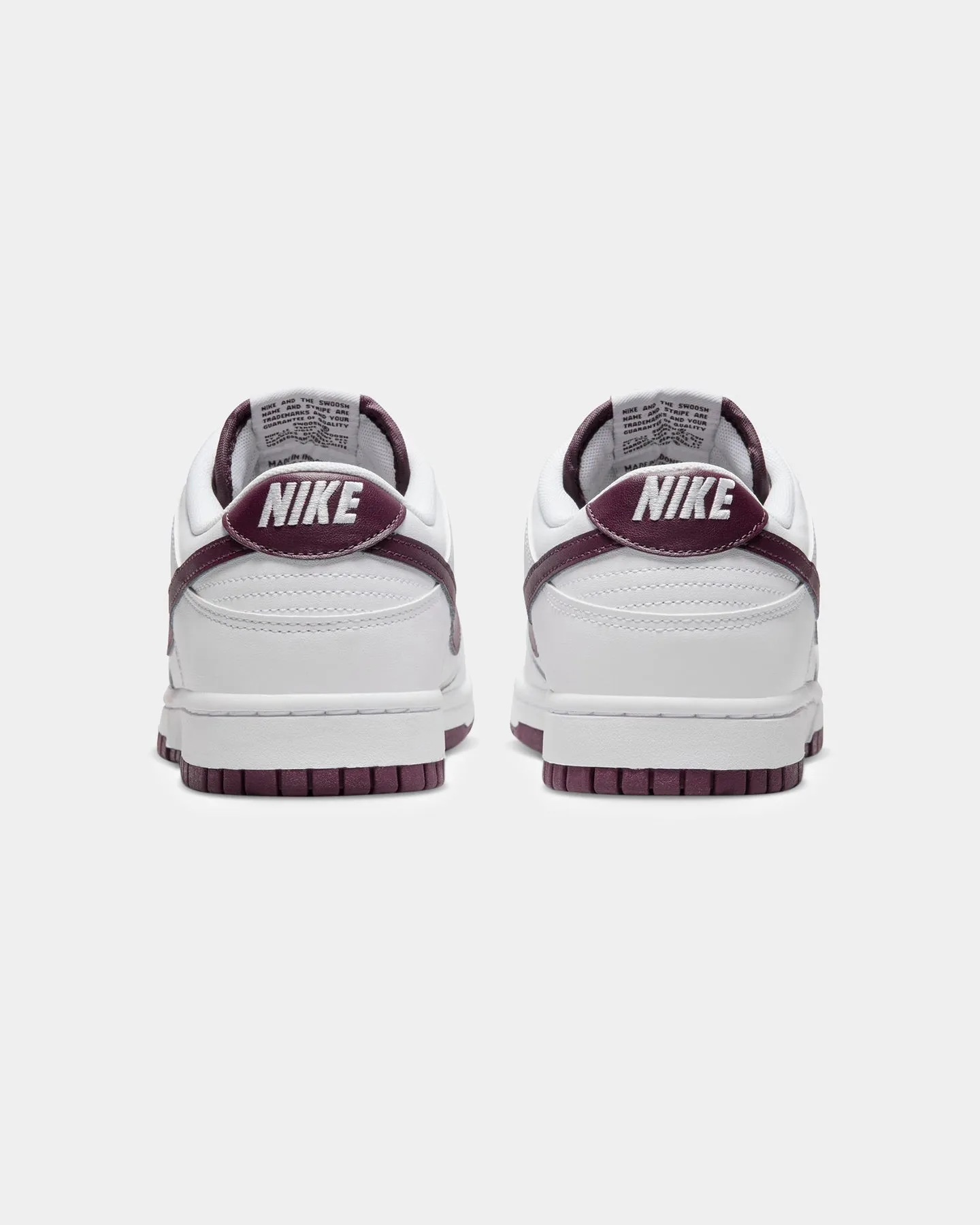 Nike Dunk Low Retro "Night Maroon" White/Night Maroon Ventilated Airflow System