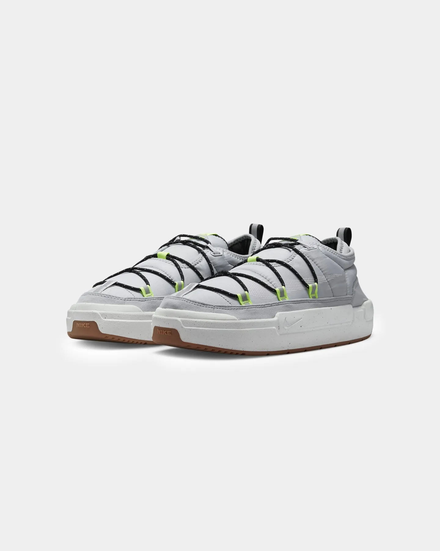 Grippy Tread Pattern Chunky Heel Nike Offline Pack Wolf Grey/Summit White