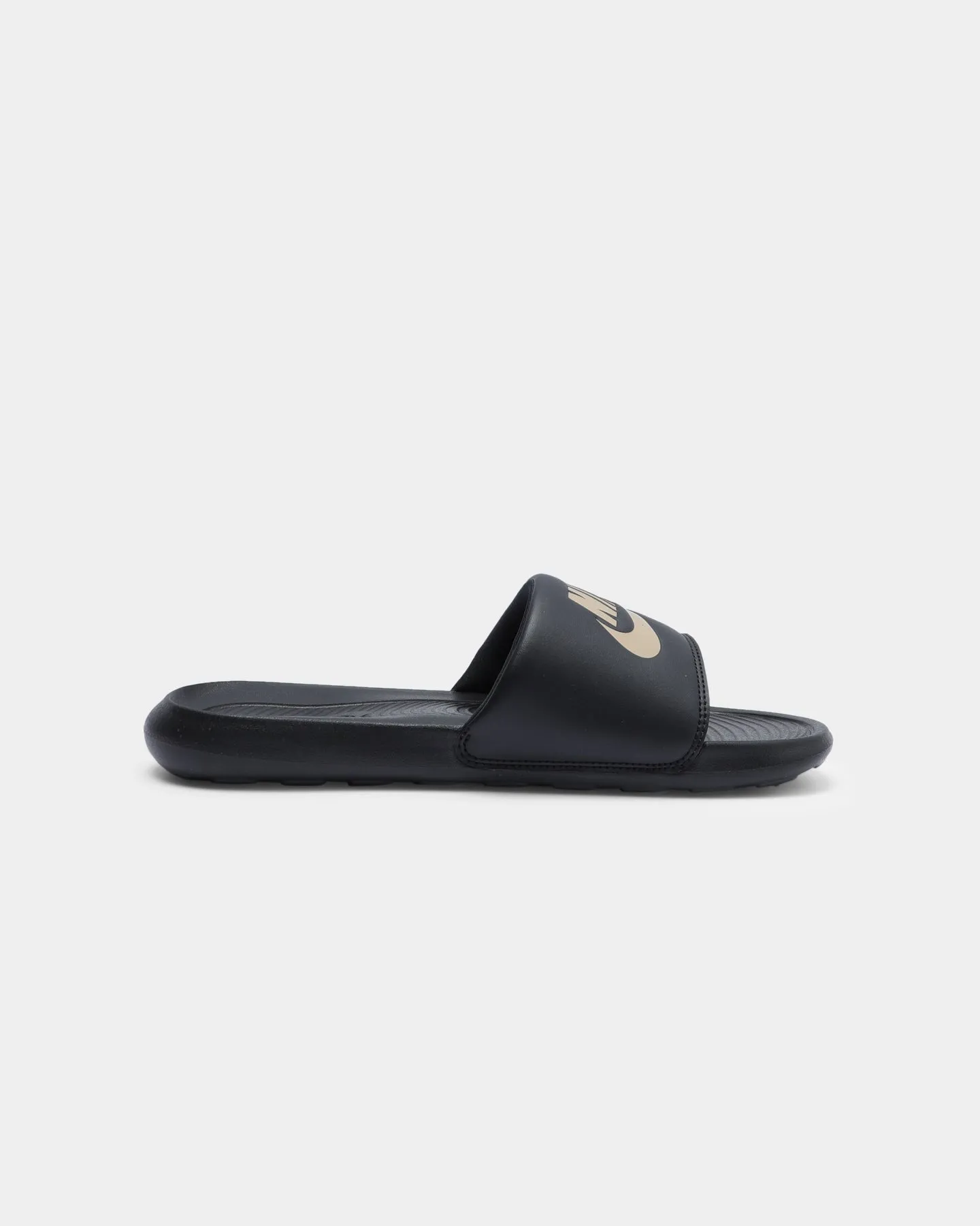 Nike Victori One Slide Black/Metallic Gold Supportive straps