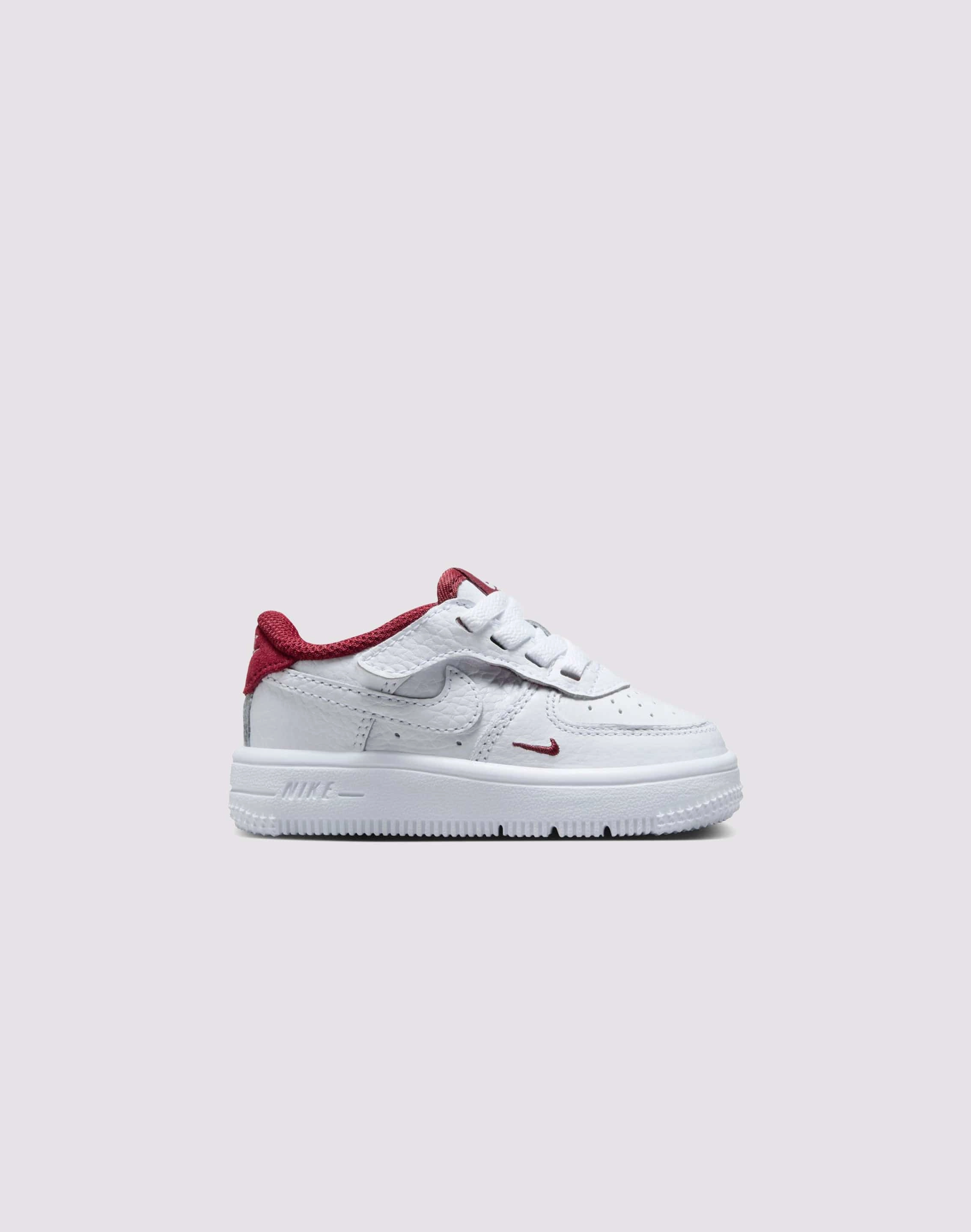 Nike Air Force 1 Low LV8 EasyOn Toddler Boys' "White/Team Red" Heat Sealed Reinforcement Vibration Damping Layer